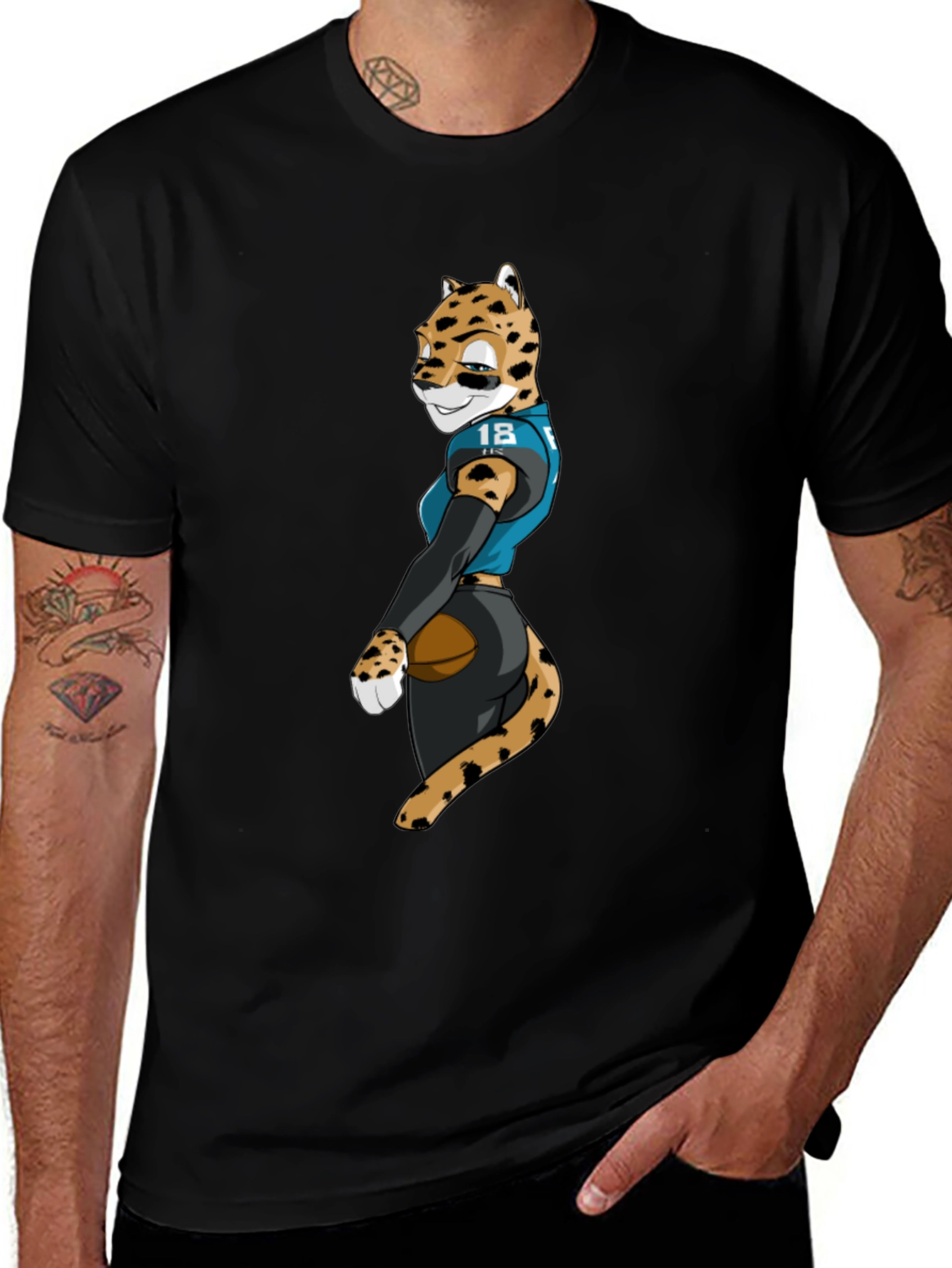 Jaguars Football Leopard Fan T-Shirt