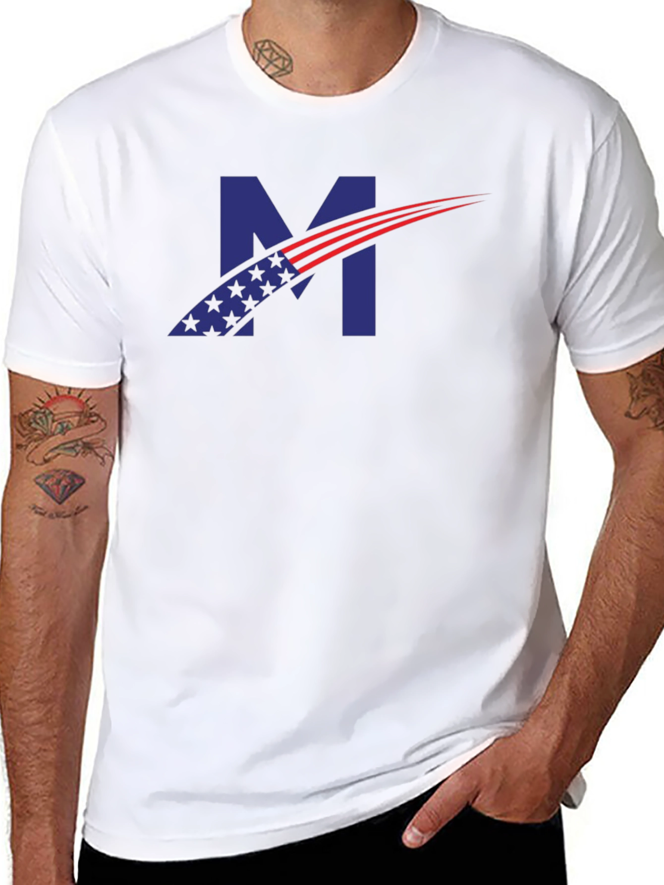 Patriotic M Graphic T-Shirt
