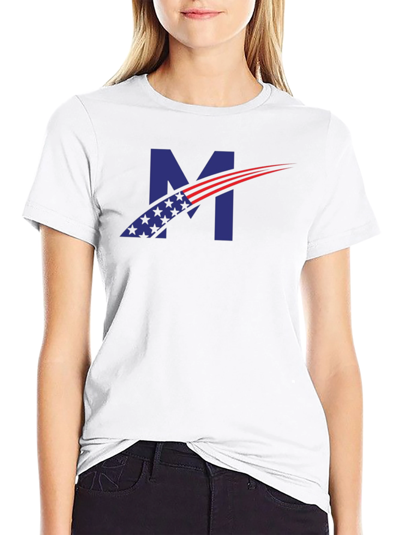 Patriotic M Graphic T-Shirt