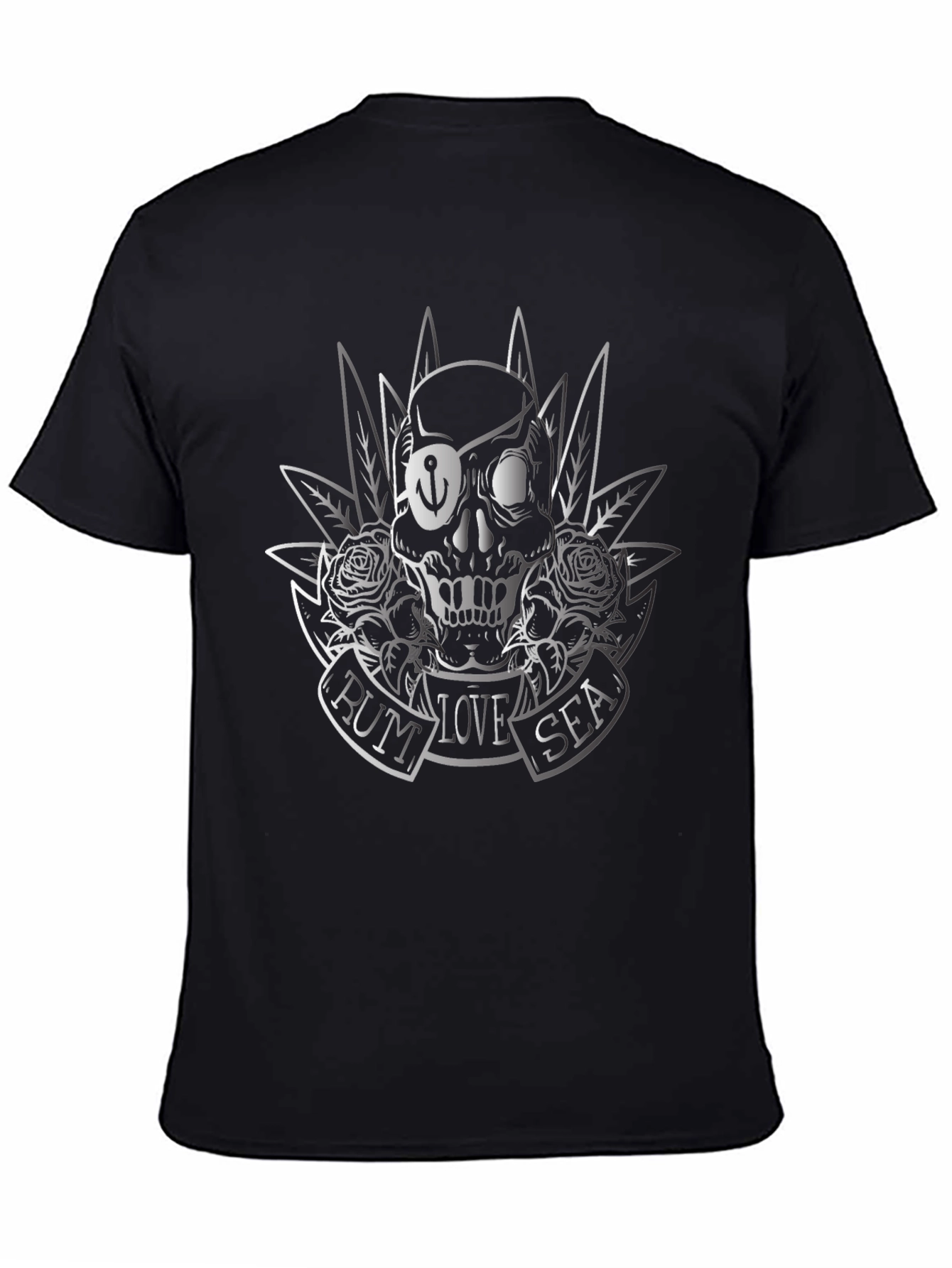 Skull Pirate T-Shirt - Rum Love Sea