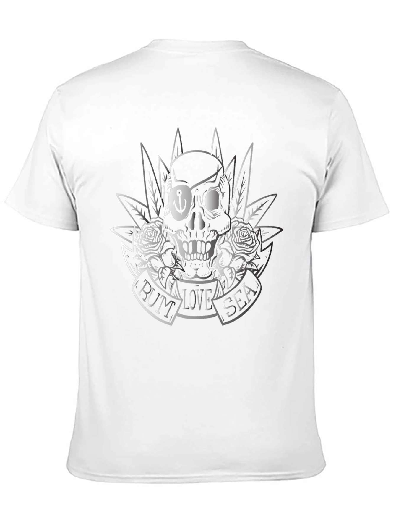Skull Pirate T-Shirt - Rum Love Sea