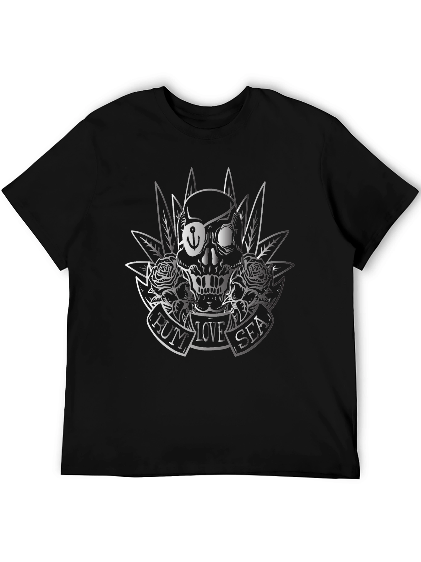 Skull Pirate T-Shirt - Rum Love Sea