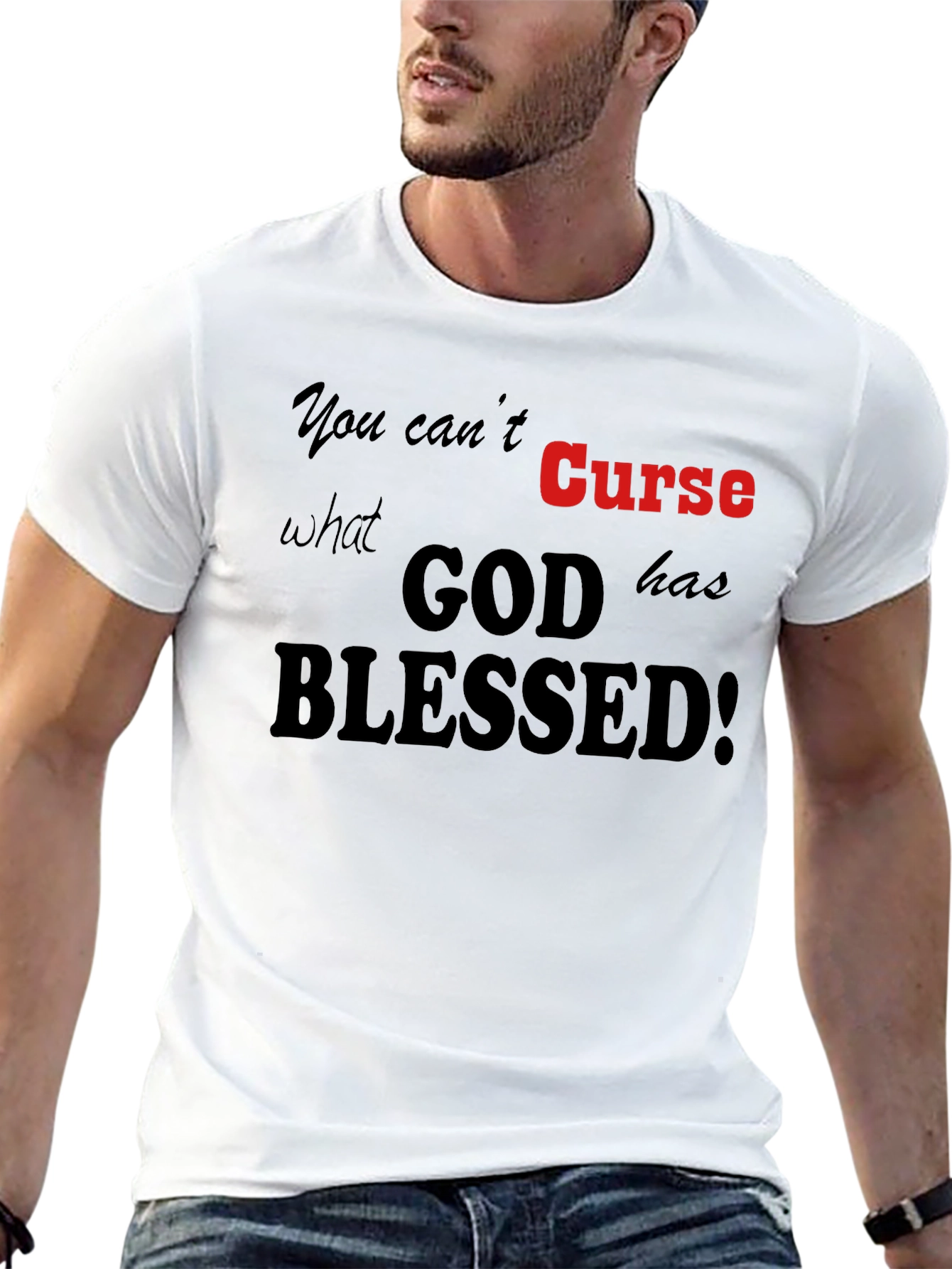 God Blessed Graphic Tee - Religious Shirt