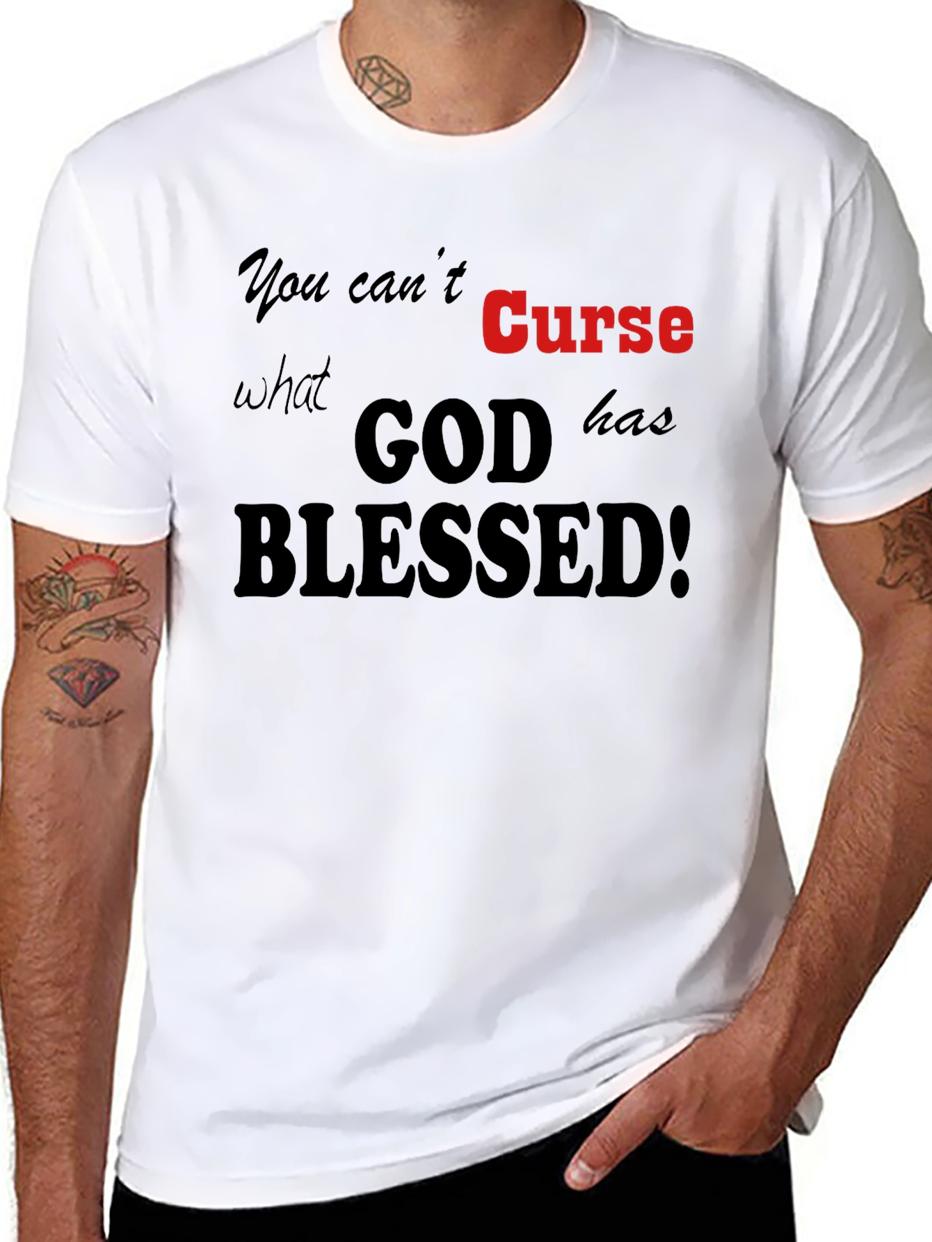 God Blessed Graphic Tee - Religious Shirt