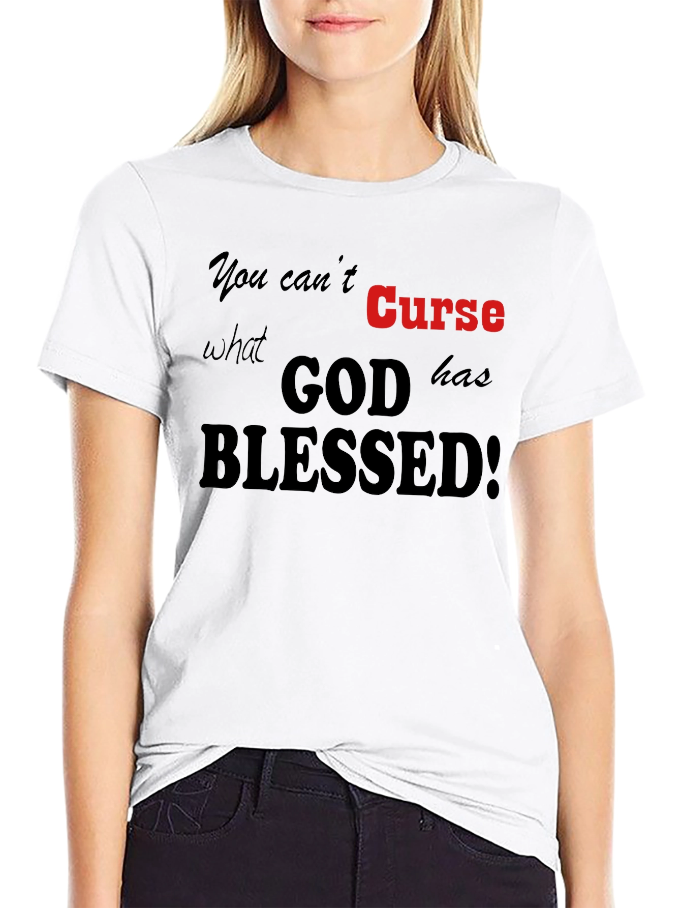 God Blessed Graphic Tee - Religious Shirt