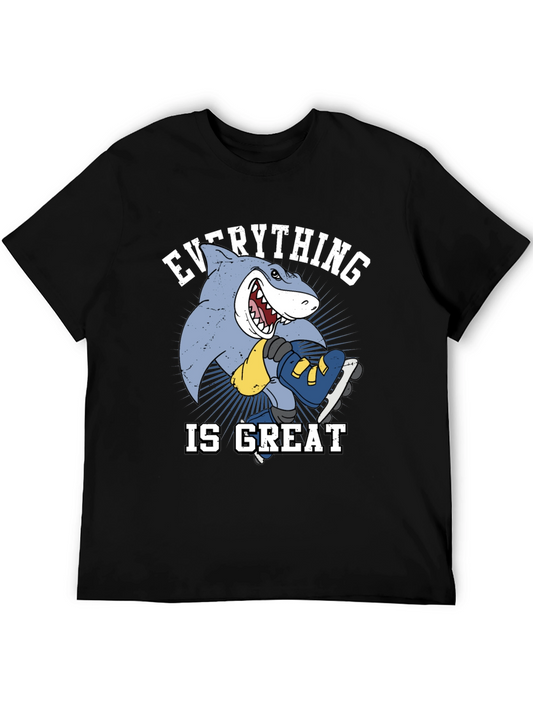 Everything is Great Shark Skateboard T-Shirt