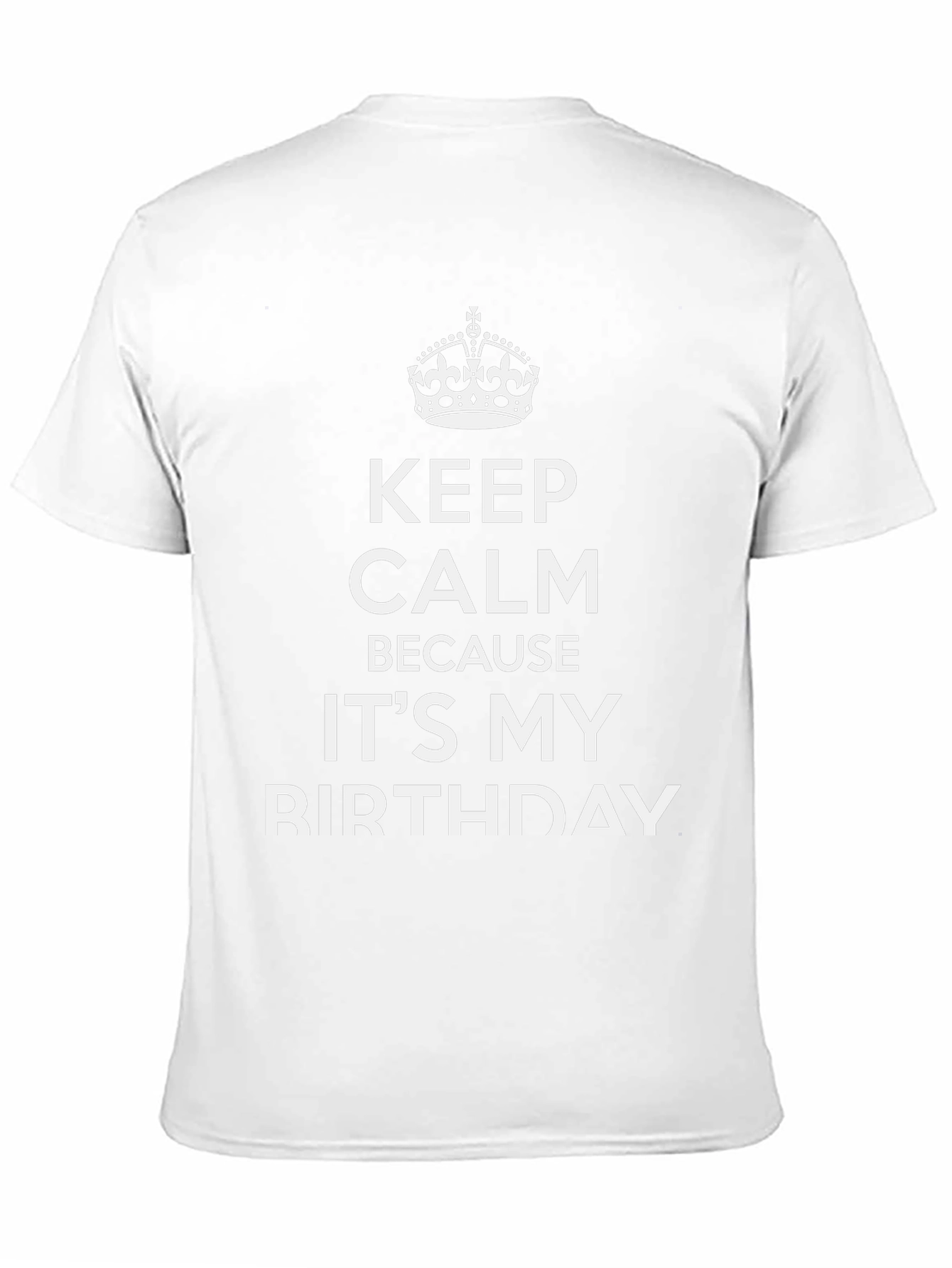 Keep Calm Its My Birthday Black Graphic Tee