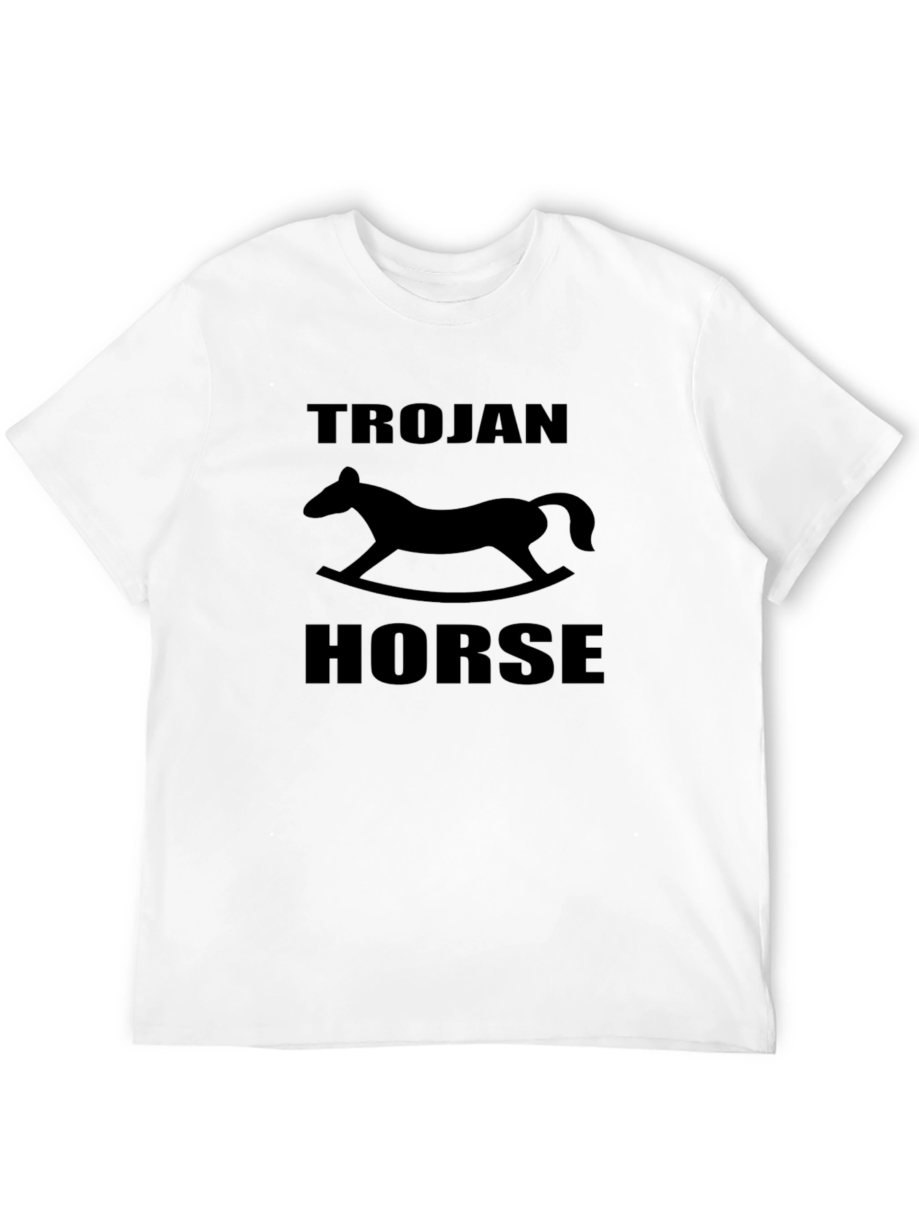 Trojan Horse Graphic T-Shirt - Black