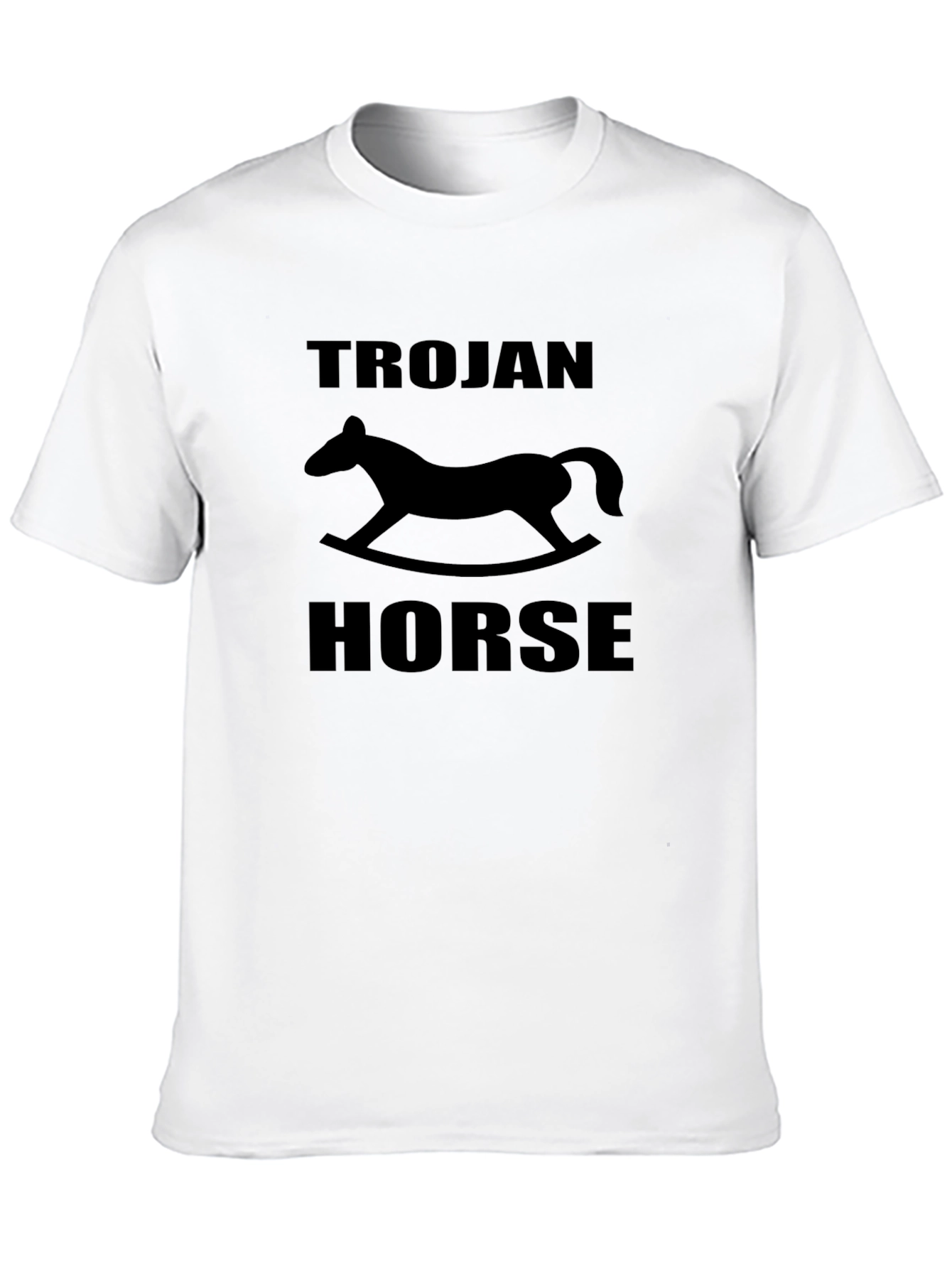 Trojan Horse Graphic T-Shirt - Black