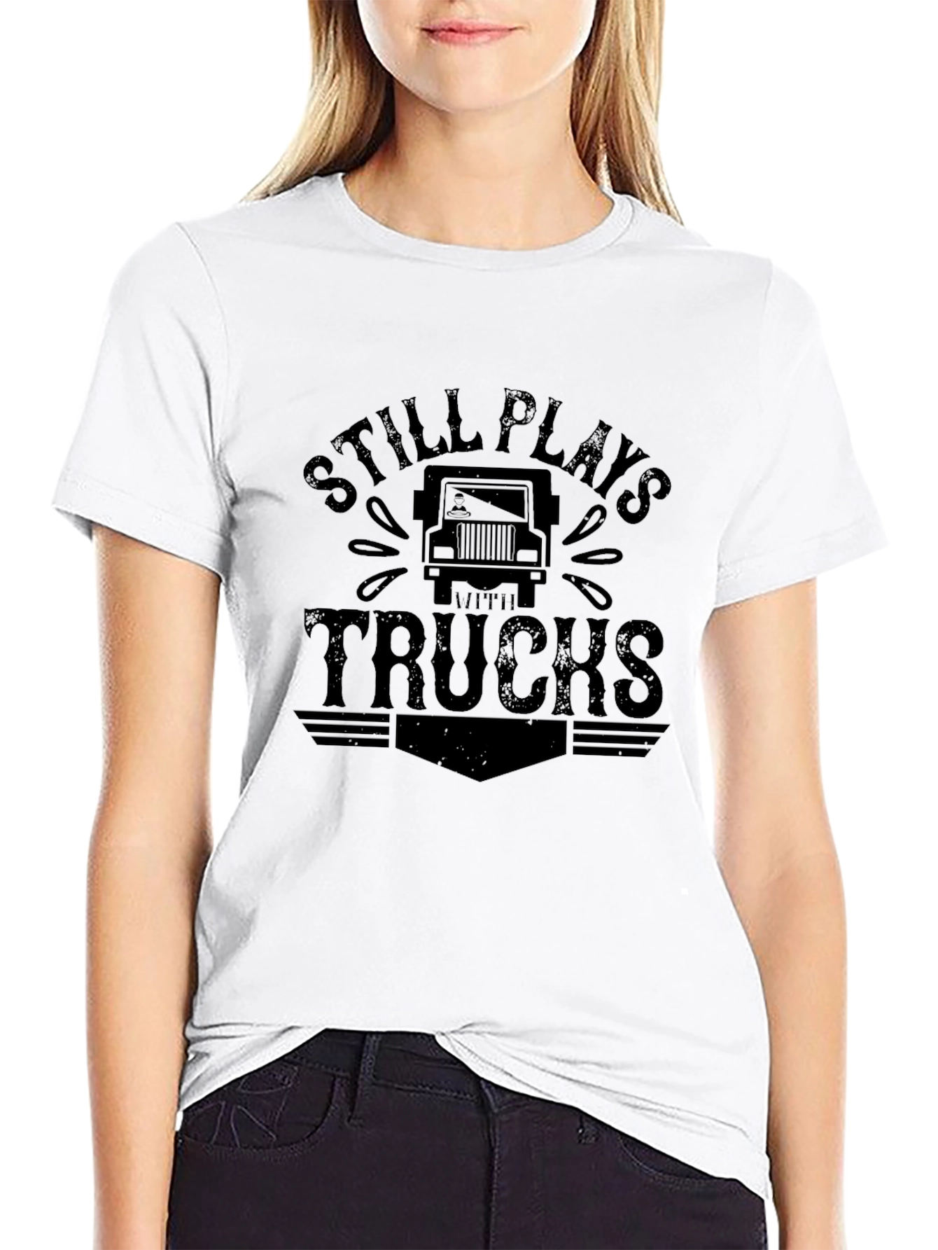 Still Plays With Trucks Graphic Tee
