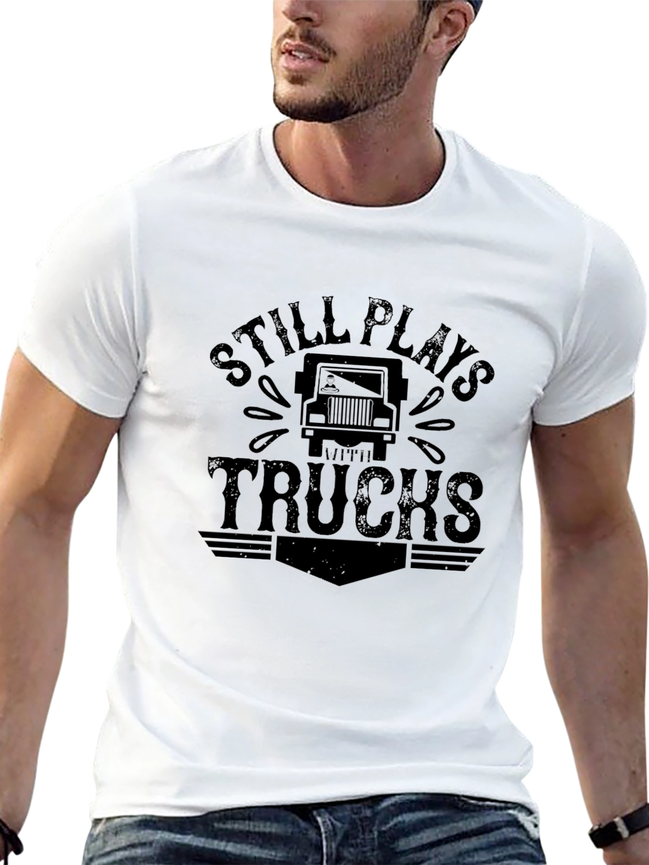 Still Plays With Trucks Graphic Tee