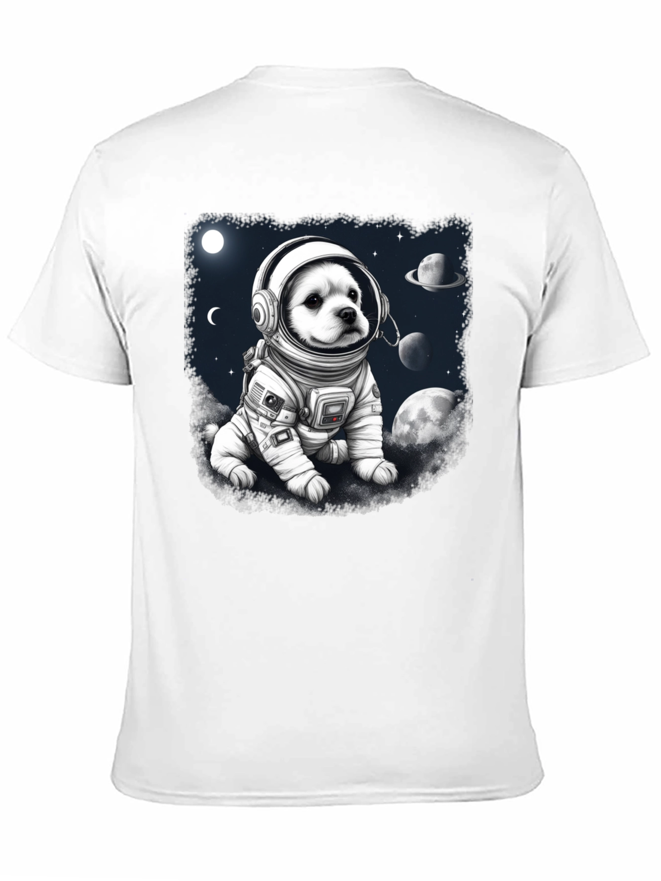 Dog Astronaut Graphic T-Shirt