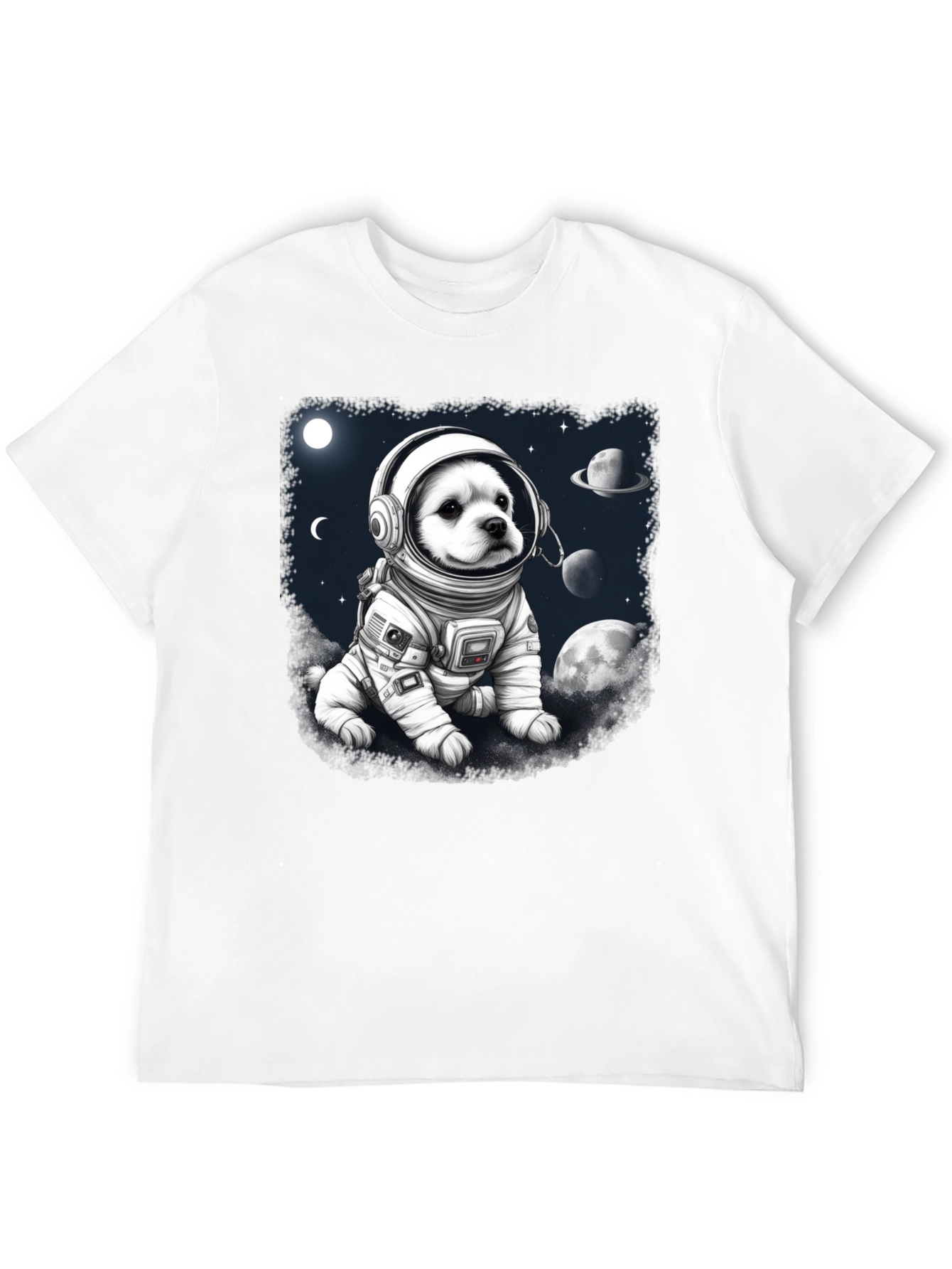 Dog Astronaut Graphic T-Shirt