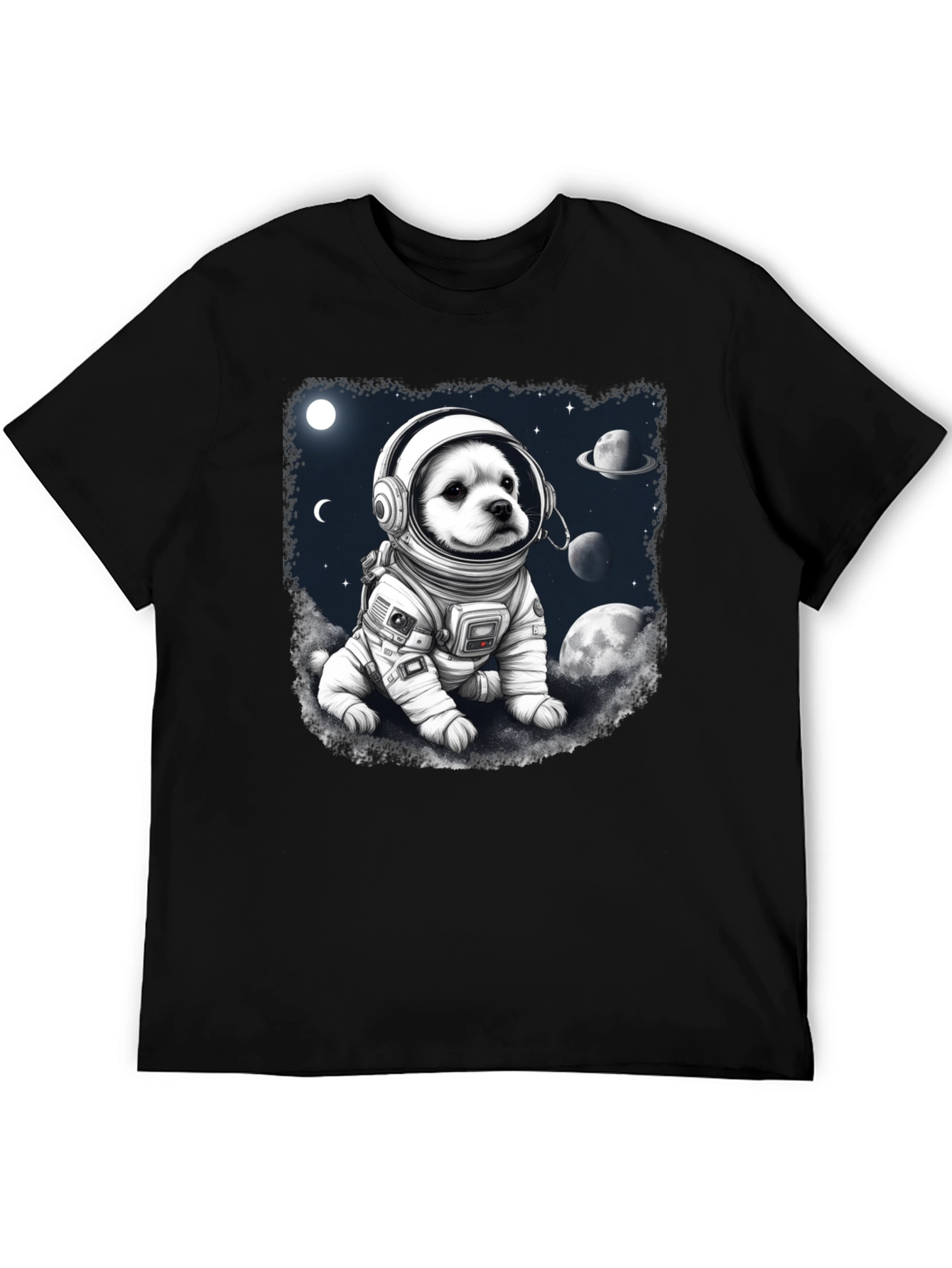 Dog Astronaut Graphic T-Shirt