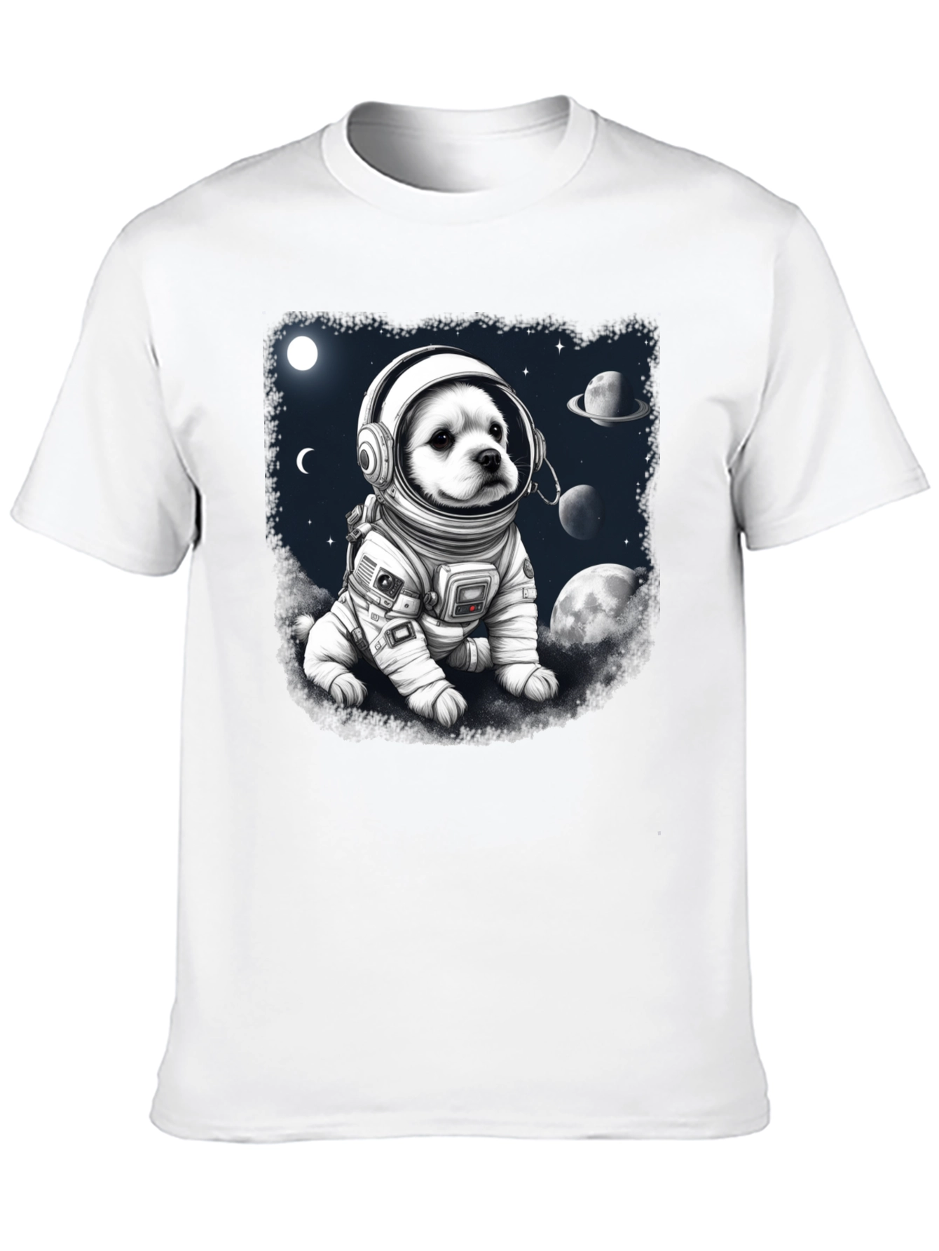 Dog Astronaut Graphic T-Shirt