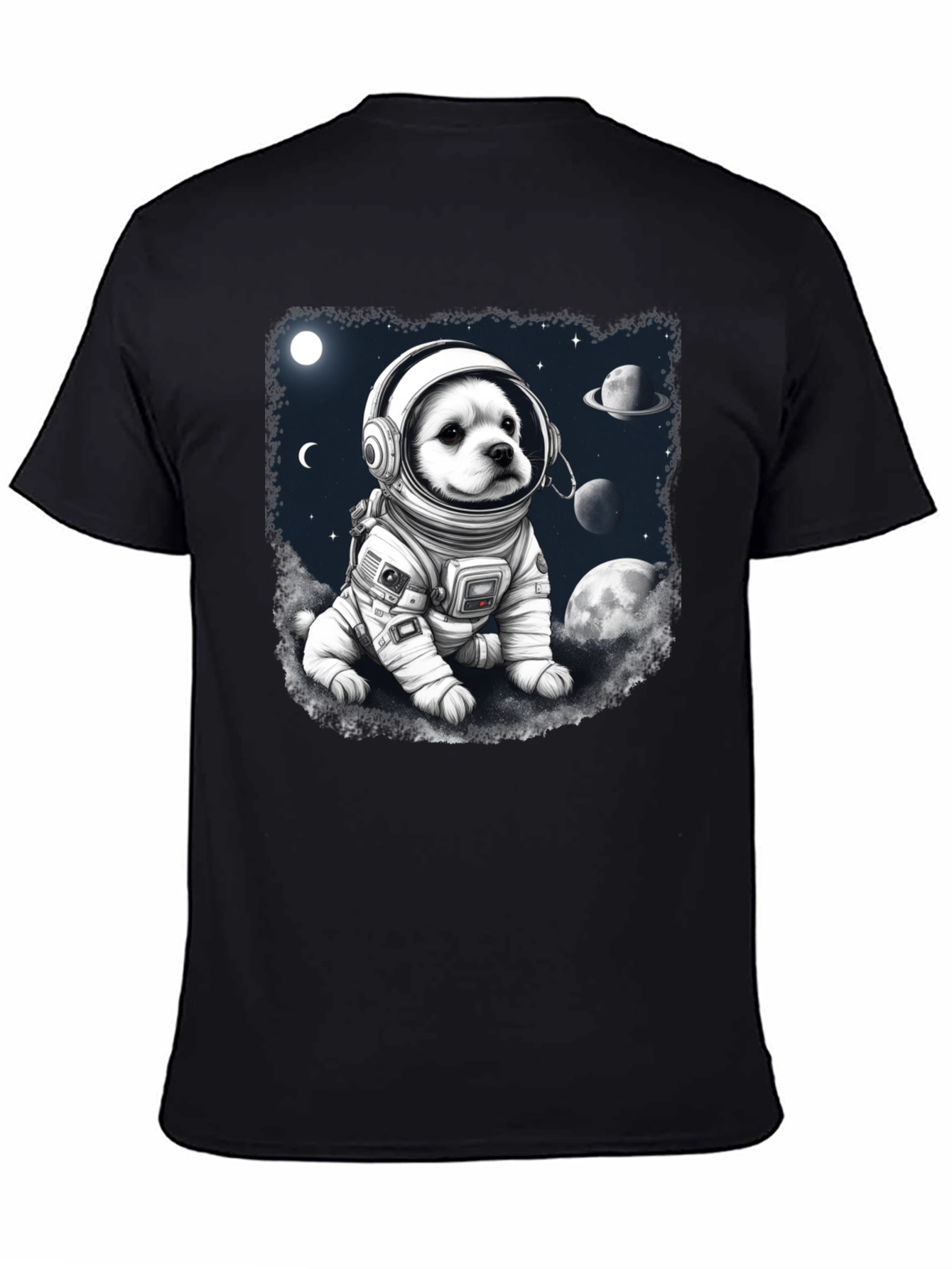 Dog Astronaut Graphic T-Shirt