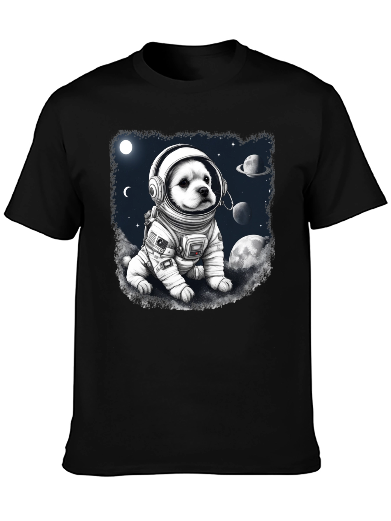 Dog Astronaut Graphic T-Shirt