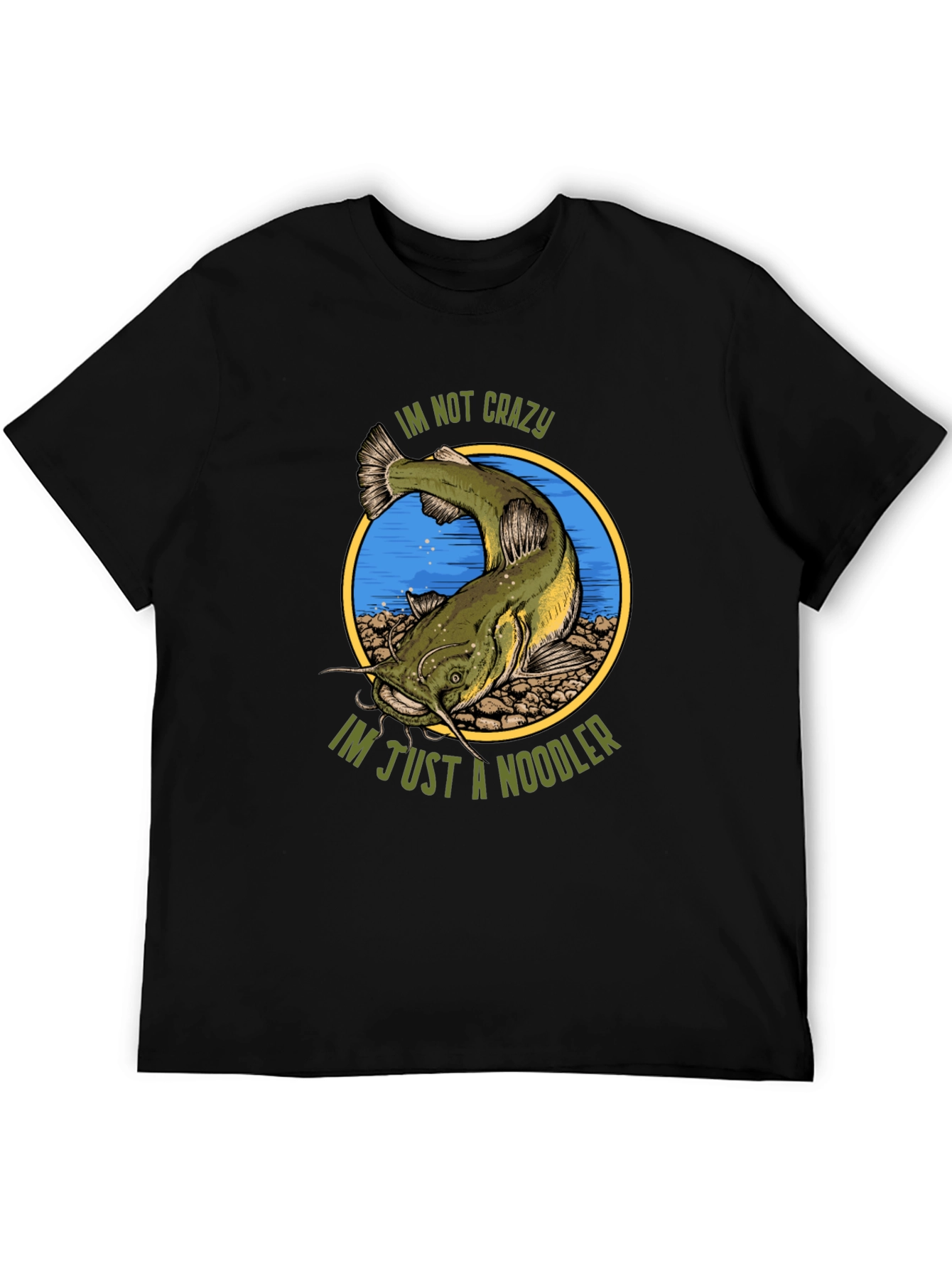 Crazy Noodler T-Shirt - Funny Fishing Tee