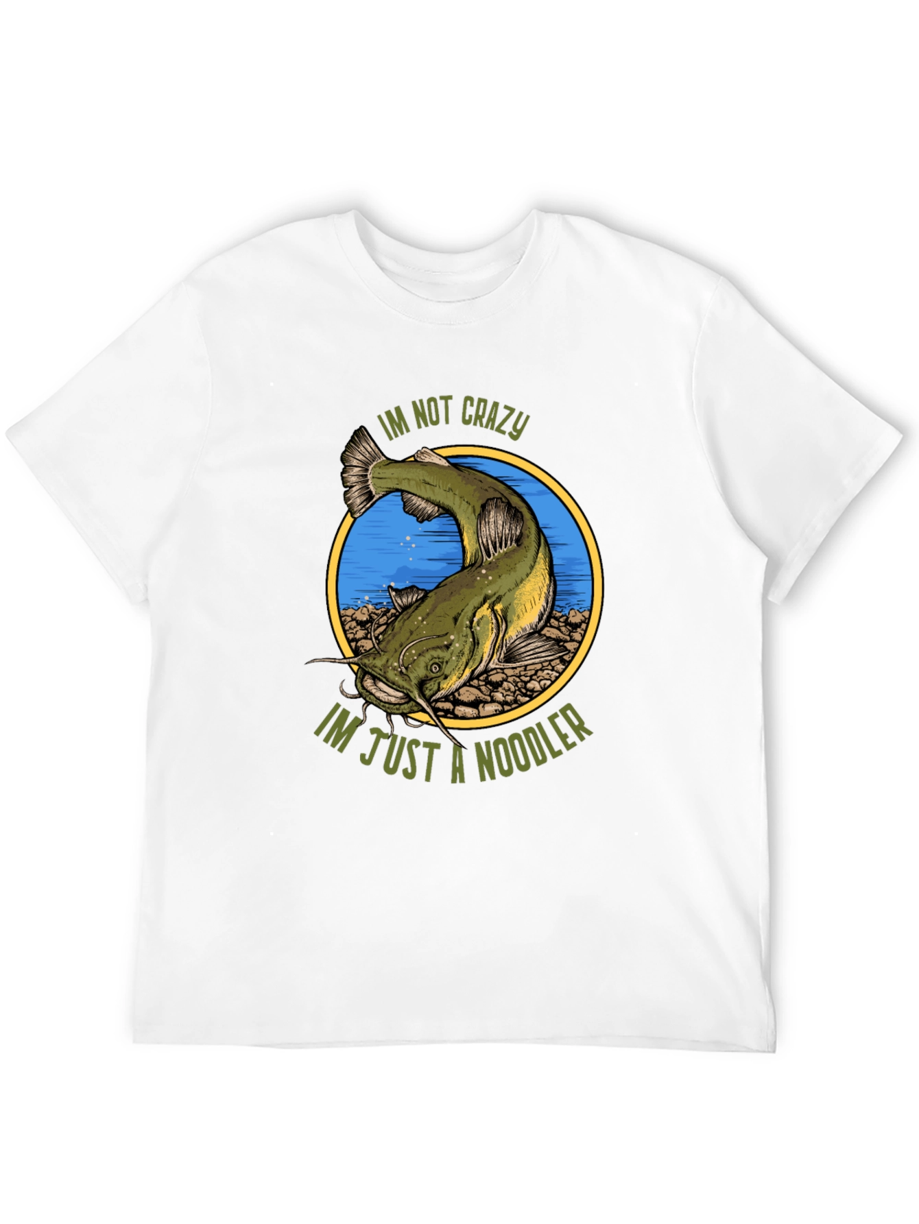 Crazy Noodler T-Shirt - Funny Fishing Tee