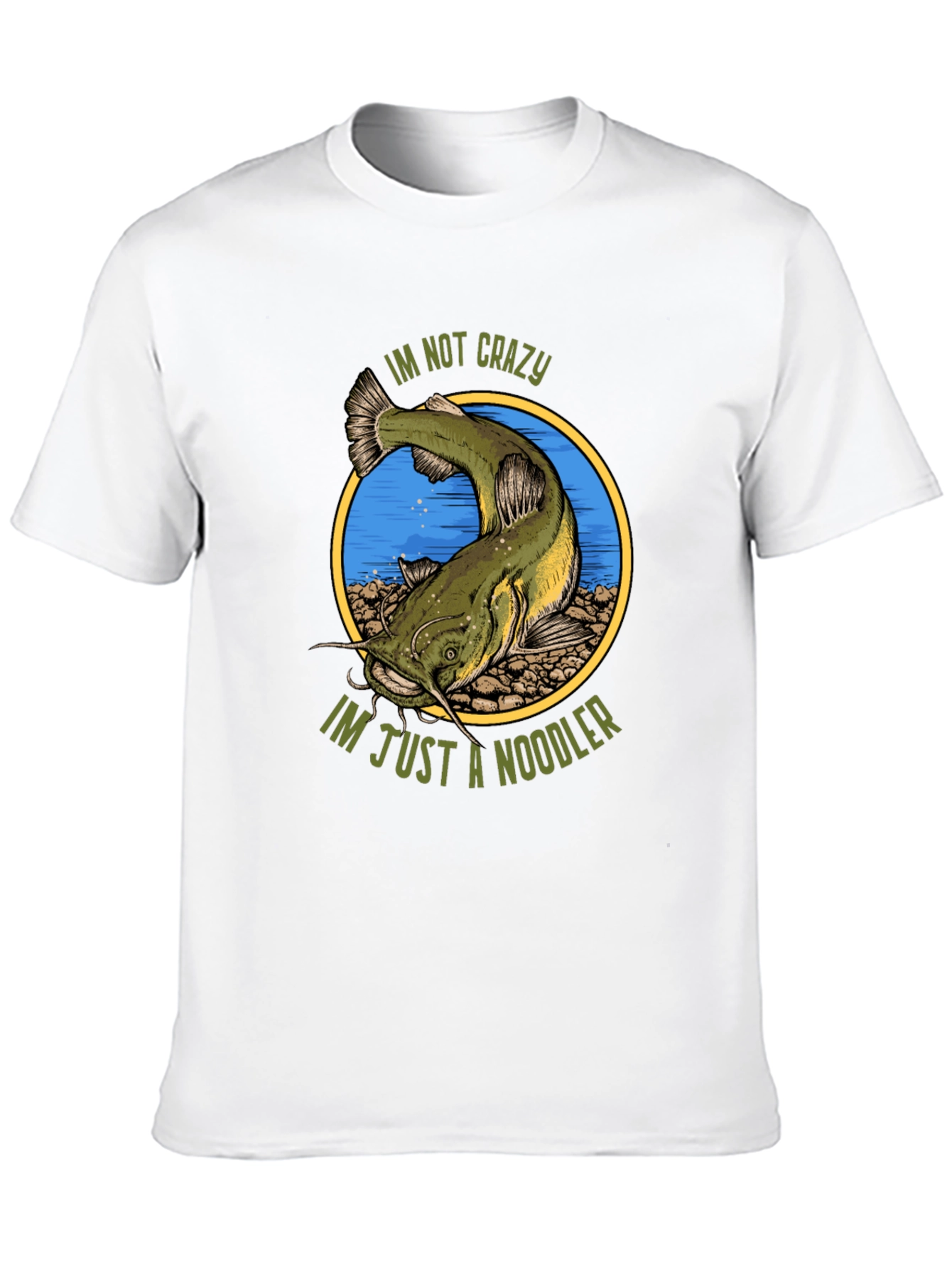Crazy Noodler T-Shirt - Funny Fishing Tee