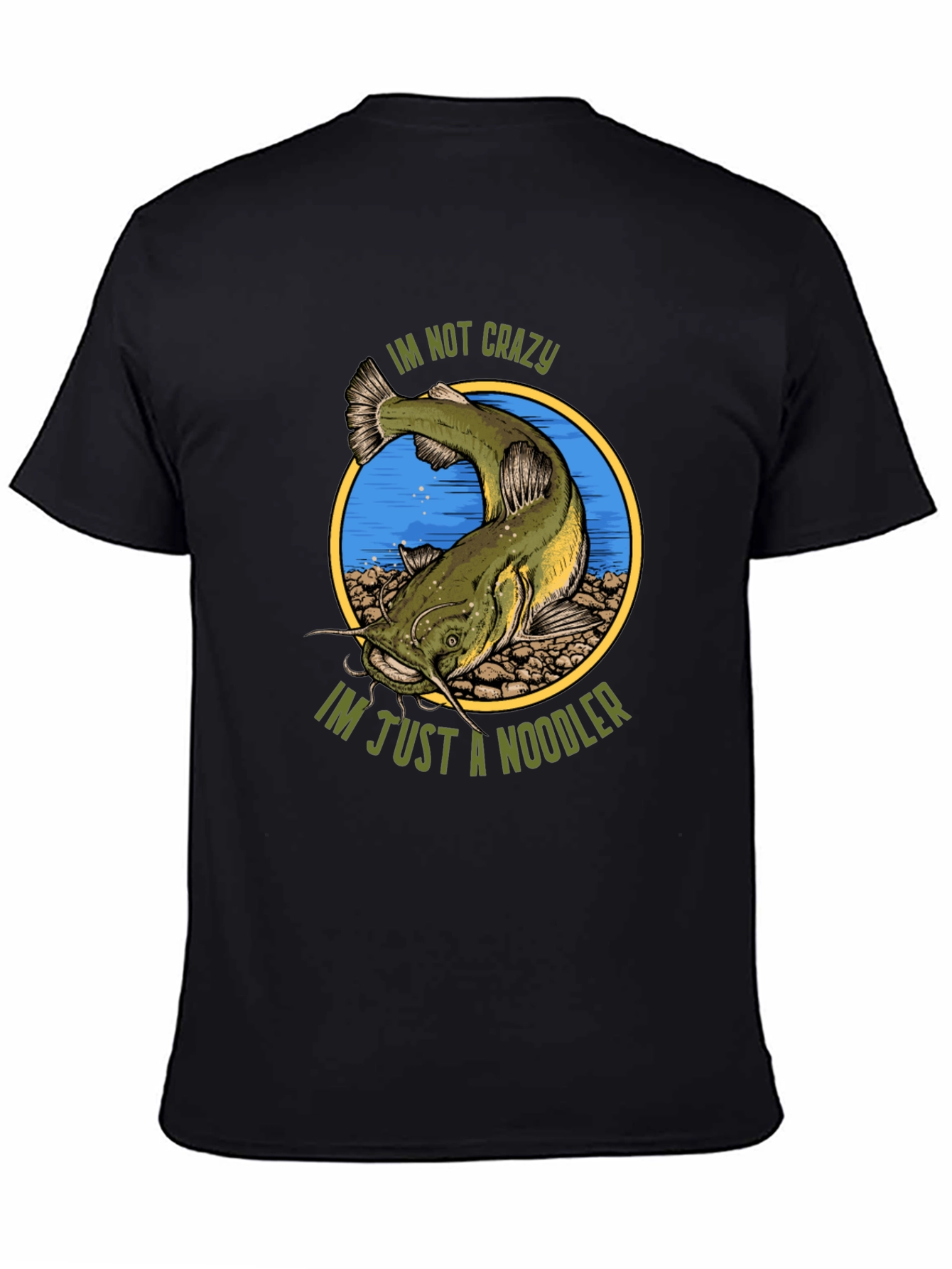 Crazy Noodler T-Shirt - Funny Fishing Tee