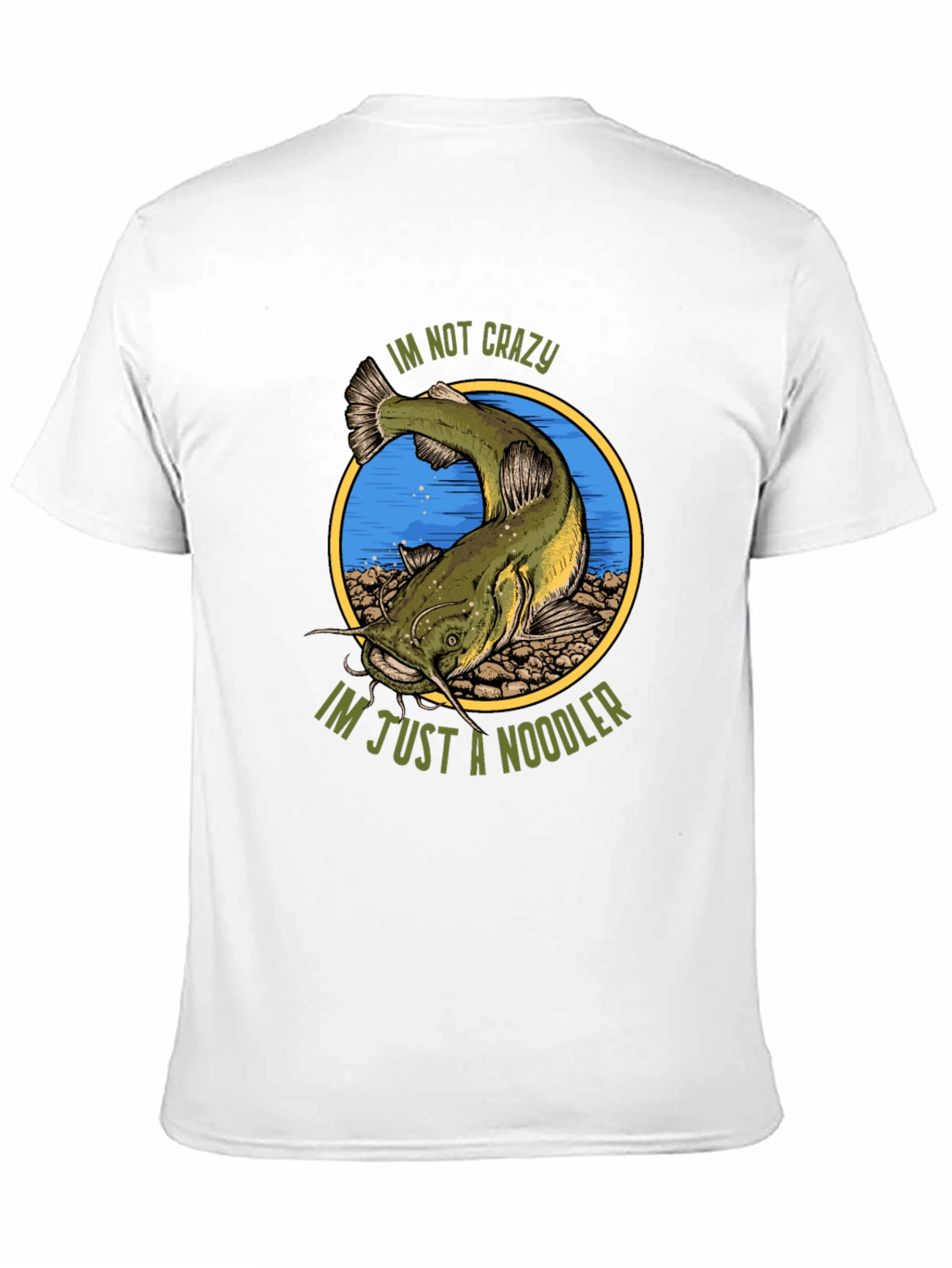 Crazy Noodler T-Shirt - Funny Fishing Tee