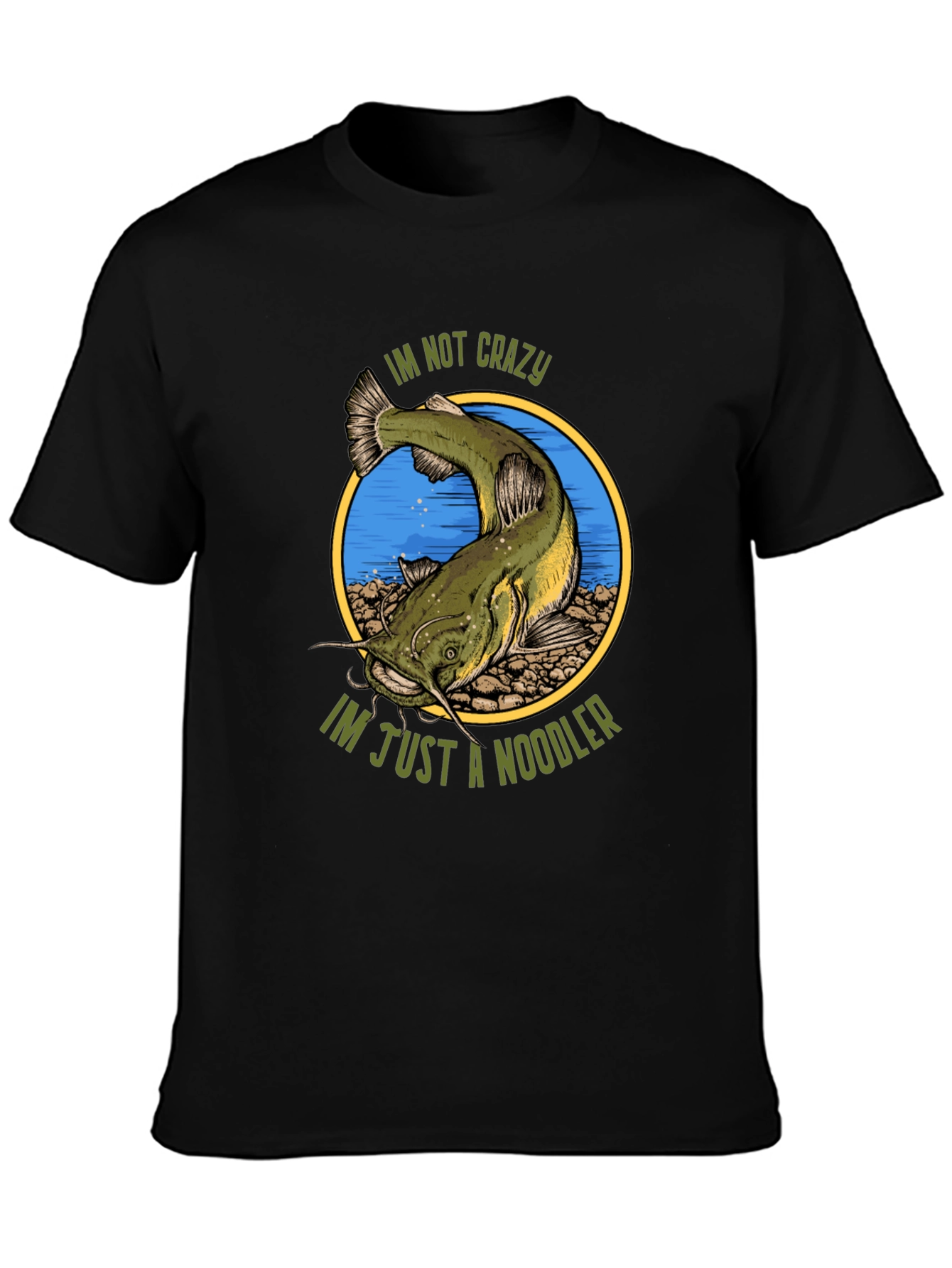 Crazy Noodler T-Shirt - Funny Fishing Tee