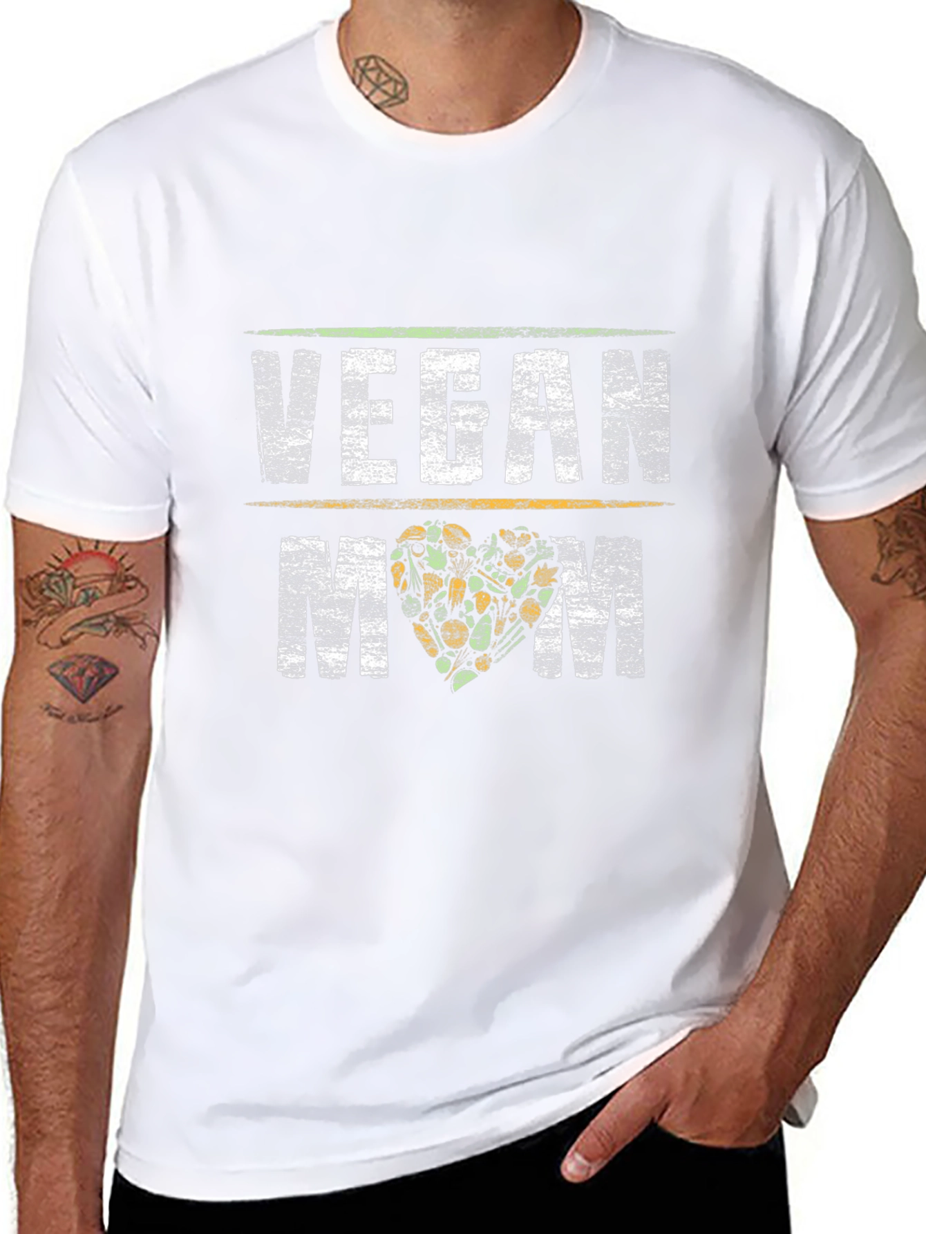 Vegan Mom Graphic T-Shirt - Black