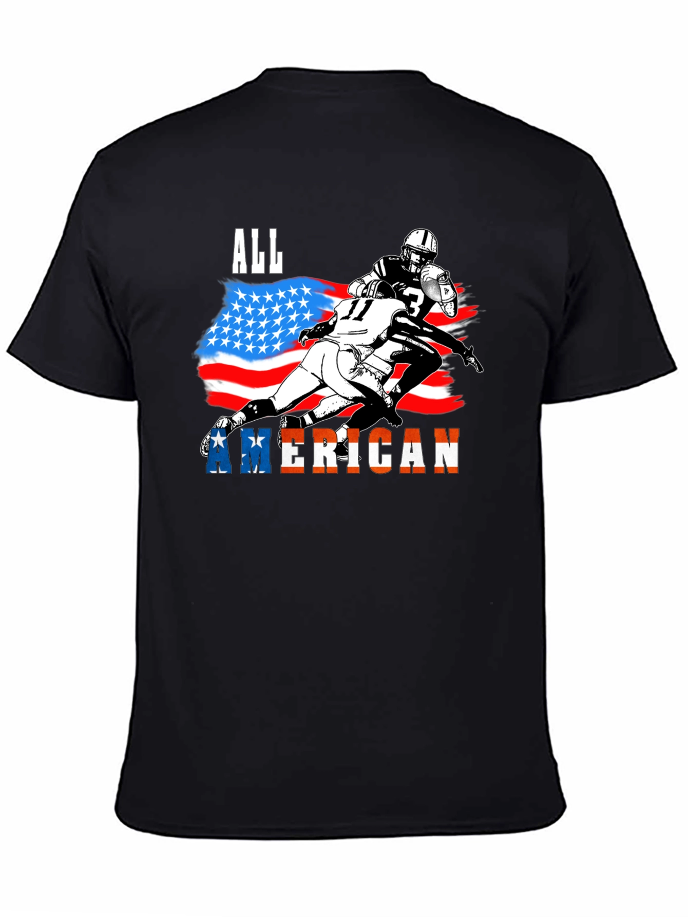 All American Football Graphic T-Shirt