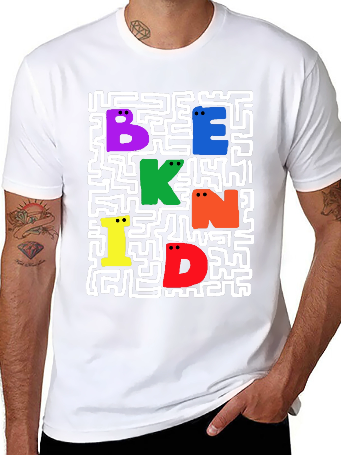 Be Kind Graphic Tee - Black Casual T-Shirt