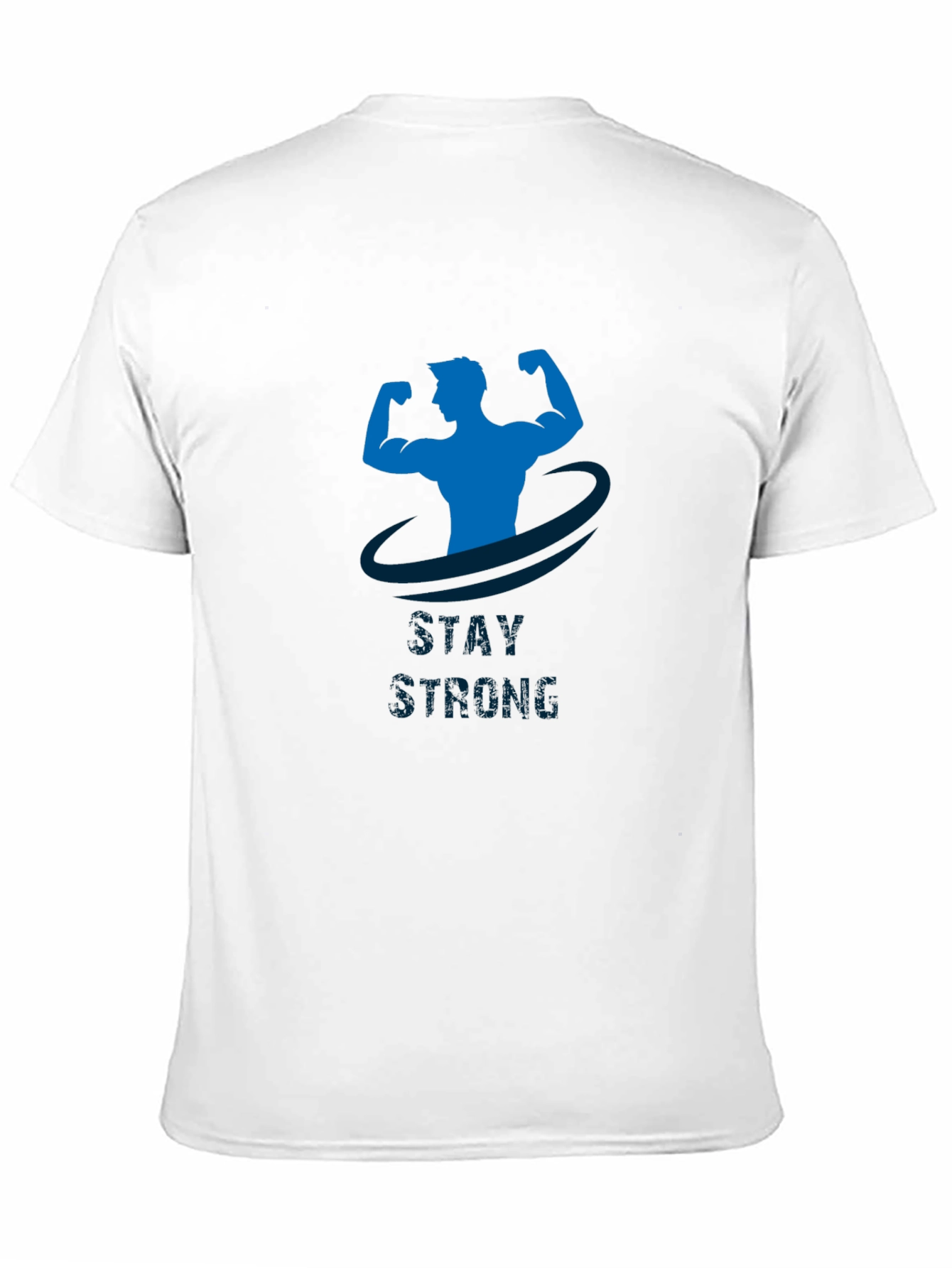 Stay Strong Graphic Tee - Black Cotton T-Shirt
