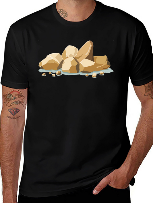 Cartoon Rock Pile Graphic Tee