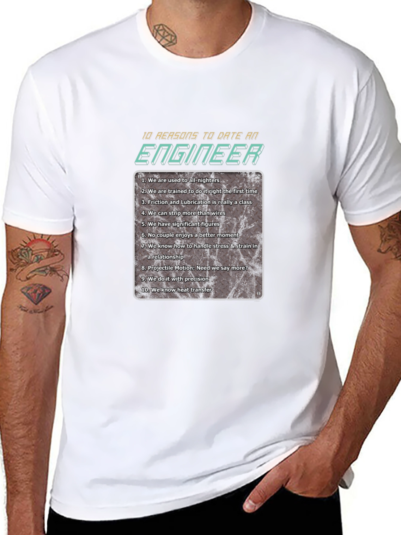 Date an Engineer T-Shirt - 10 Reasons Why