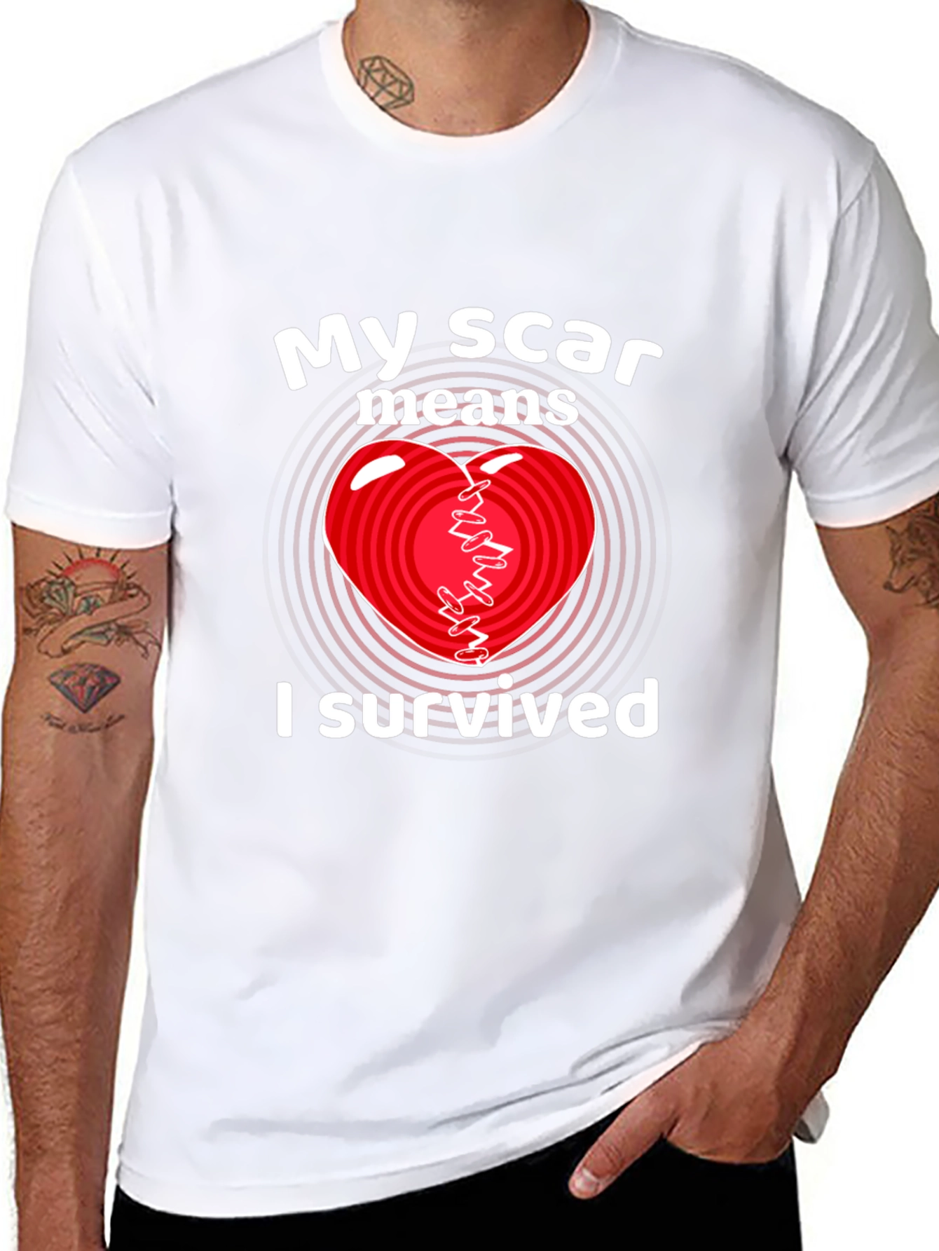 My Scar Means I Survived Graphic Tee