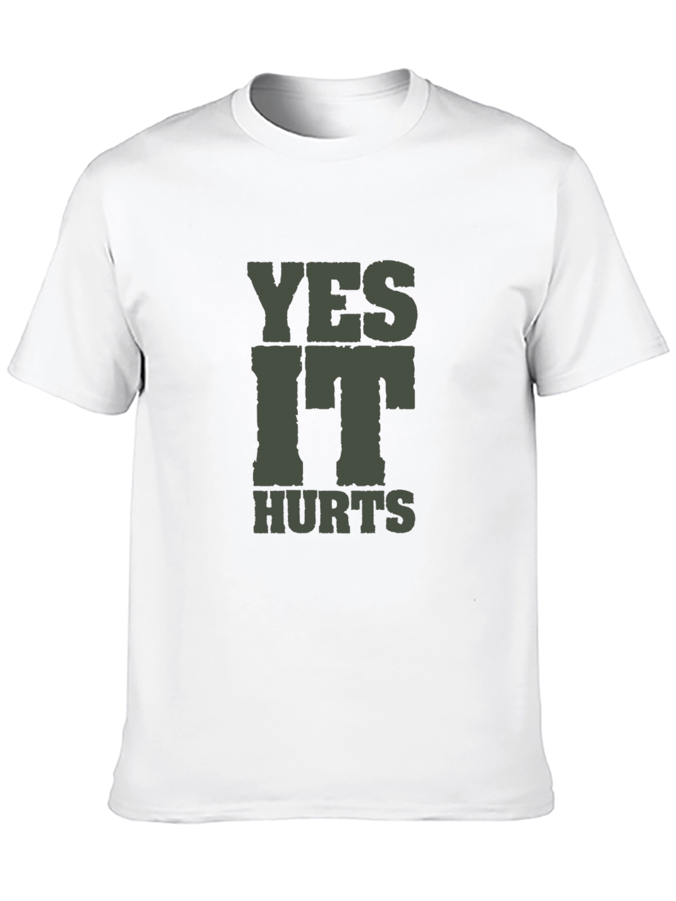 Yes It Hurts T-Shirt - Casual Crew Neck Tee
