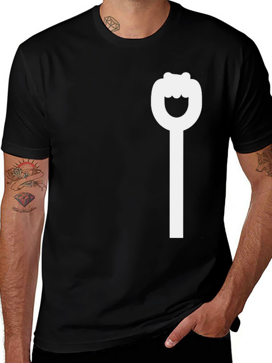 Black Graphic Tee - Bottle Opener Design