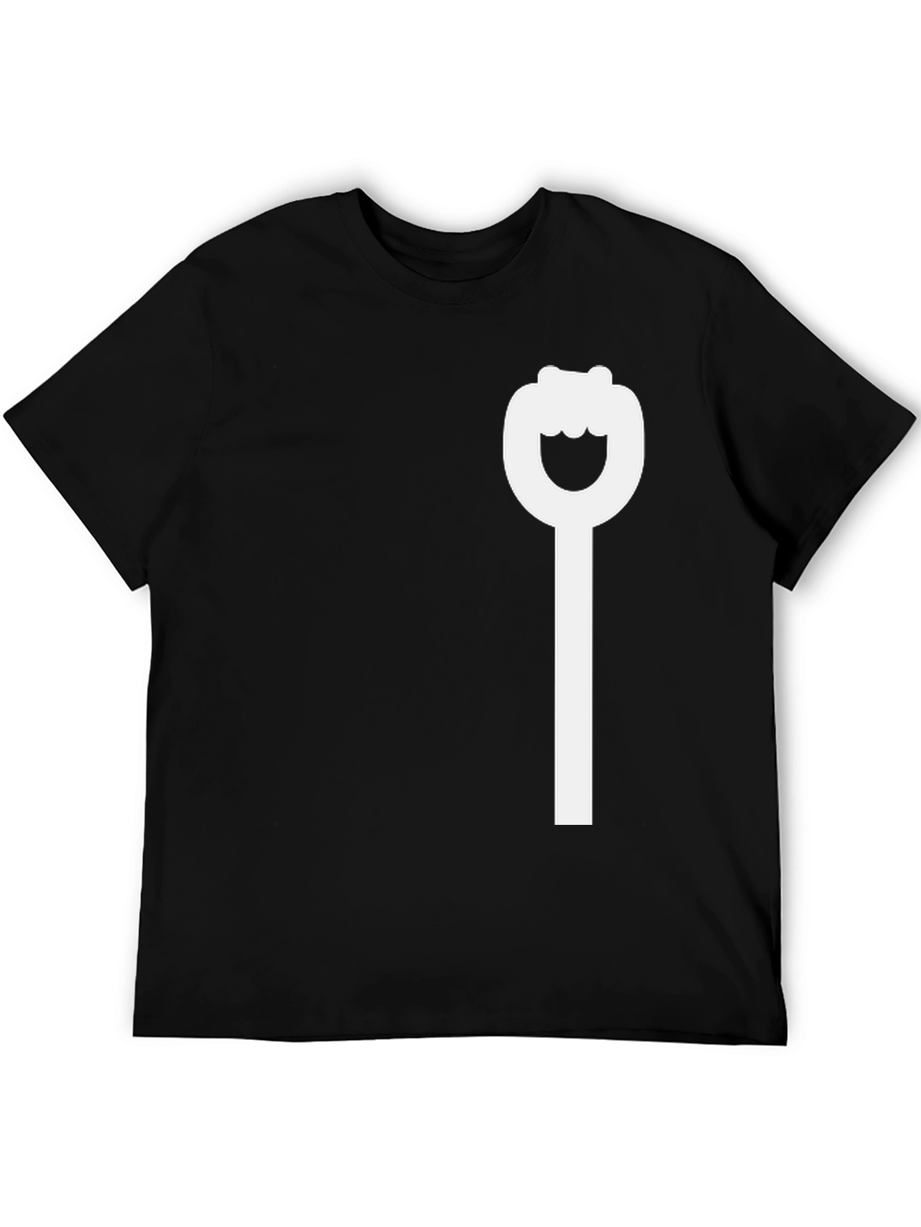 Black Graphic Tee - Bottle Opener Design