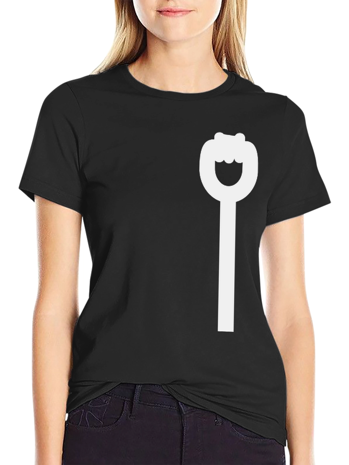 Black Graphic Tee - Bottle Opener Design