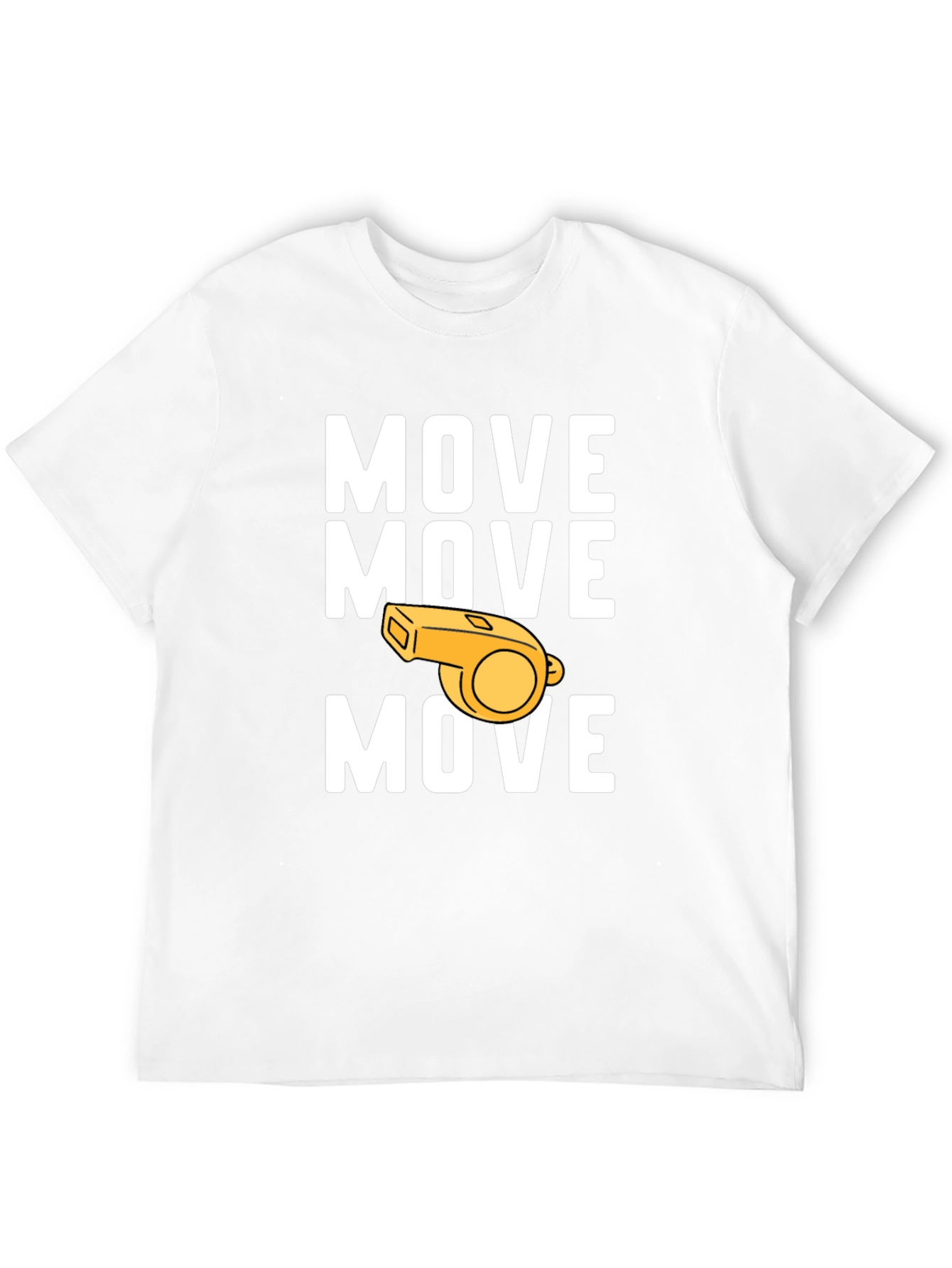 Move Whistle Graphic Tee - Funny Sports T-Shirt
