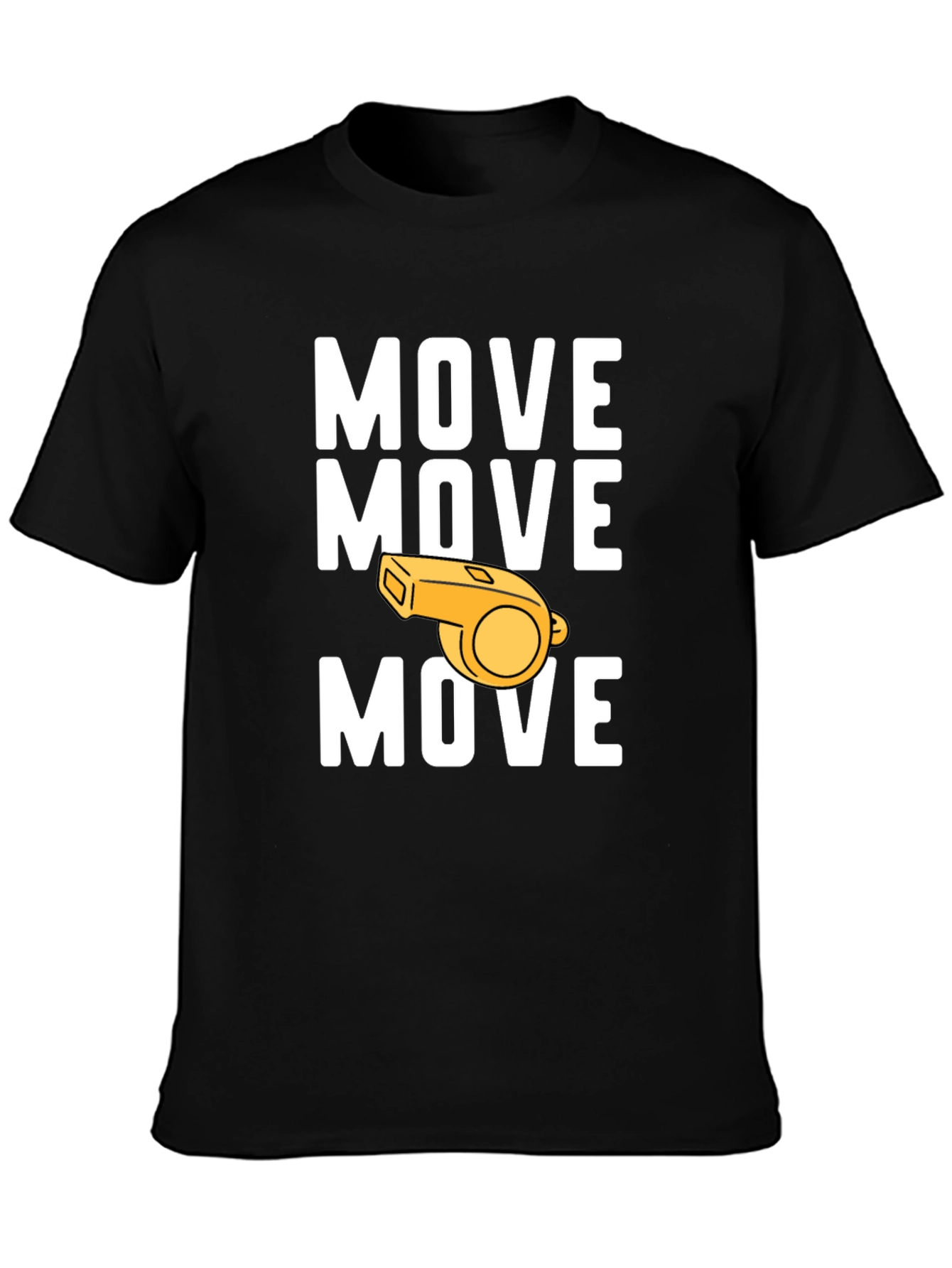 Move Whistle Graphic Tee - Funny Sports T-Shirt
