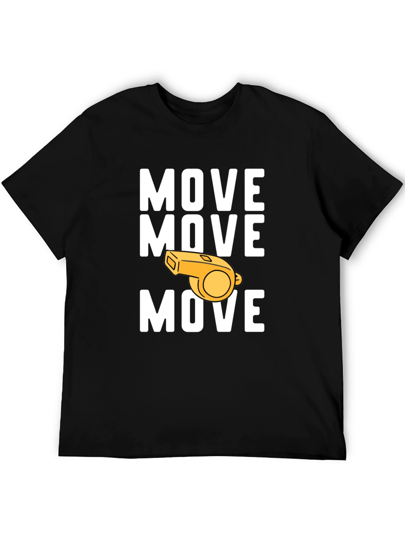 Move Whistle Graphic Tee - Funny Sports T-Shirt