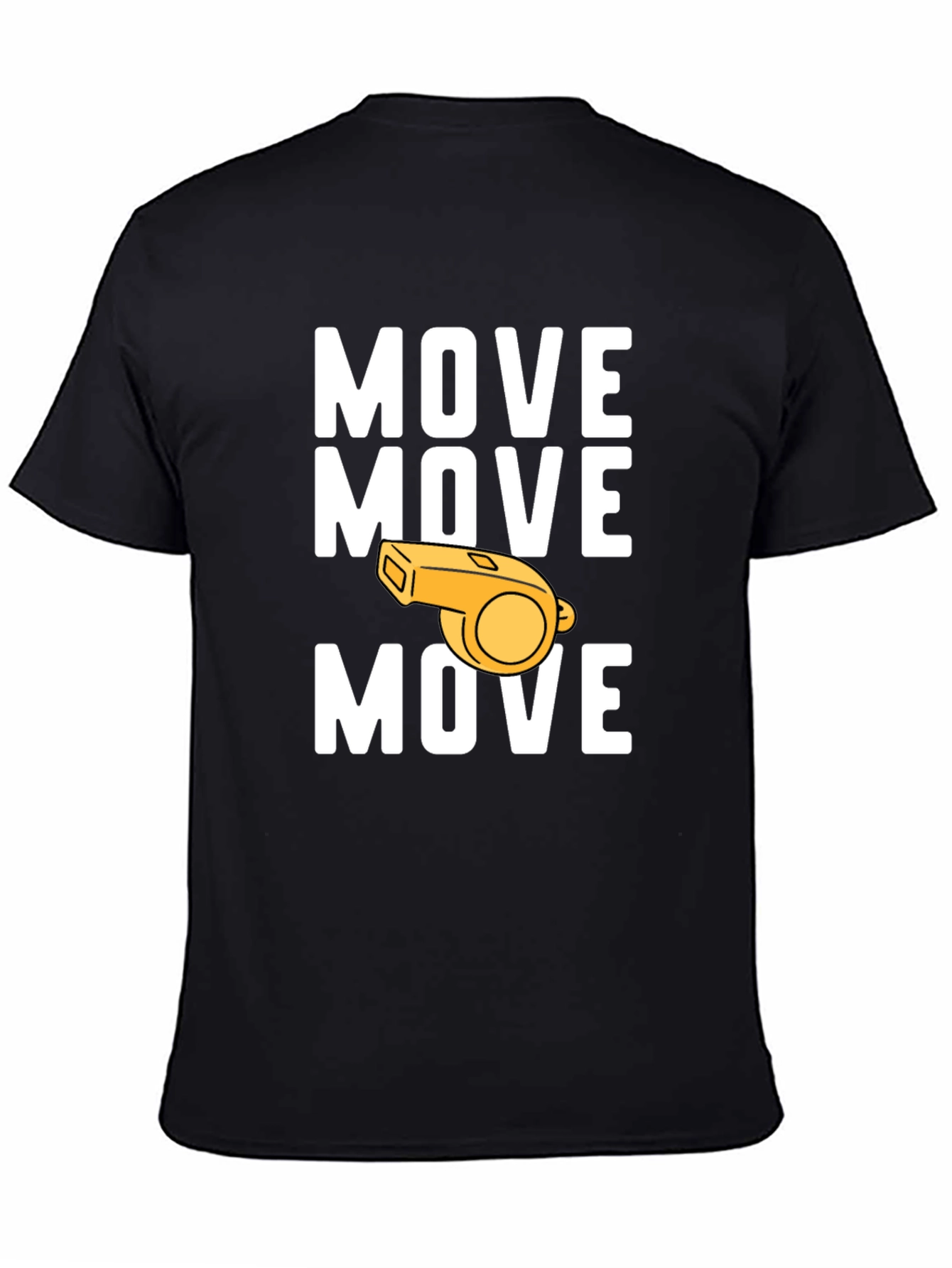 Move Whistle Graphic Tee - Funny Sports T-Shirt
