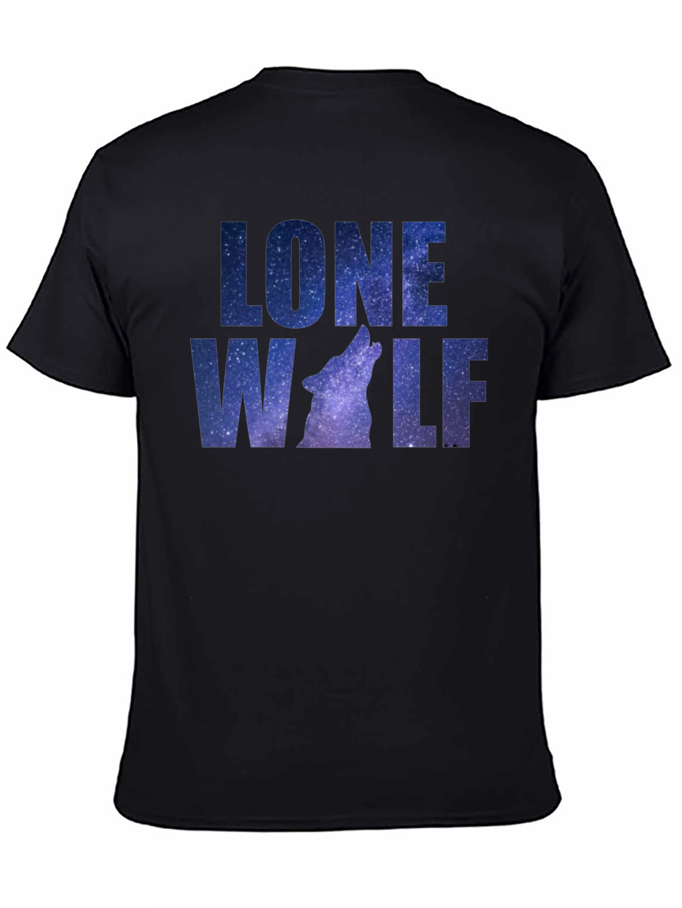 Lone Wolf Galaxy Graphic T-Shirt
