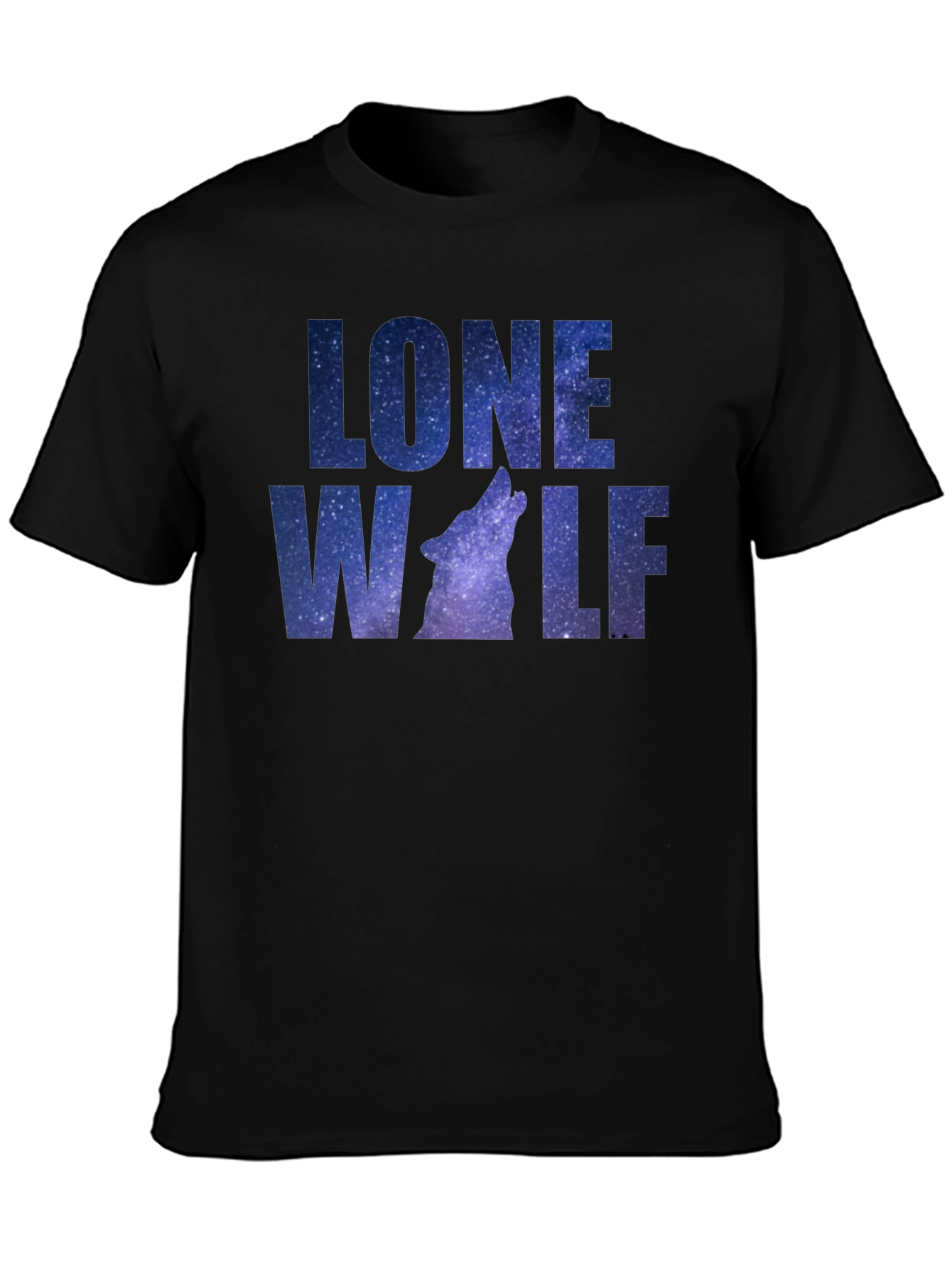 Lone Wolf Galaxy Graphic T-Shirt
