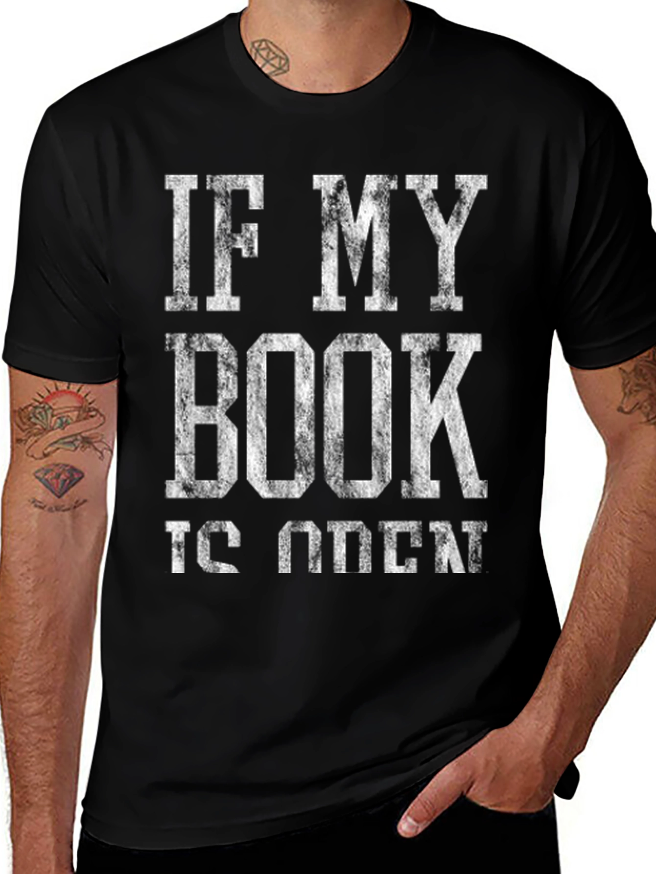 Book Lover T-Shirt: If My Book Is Open