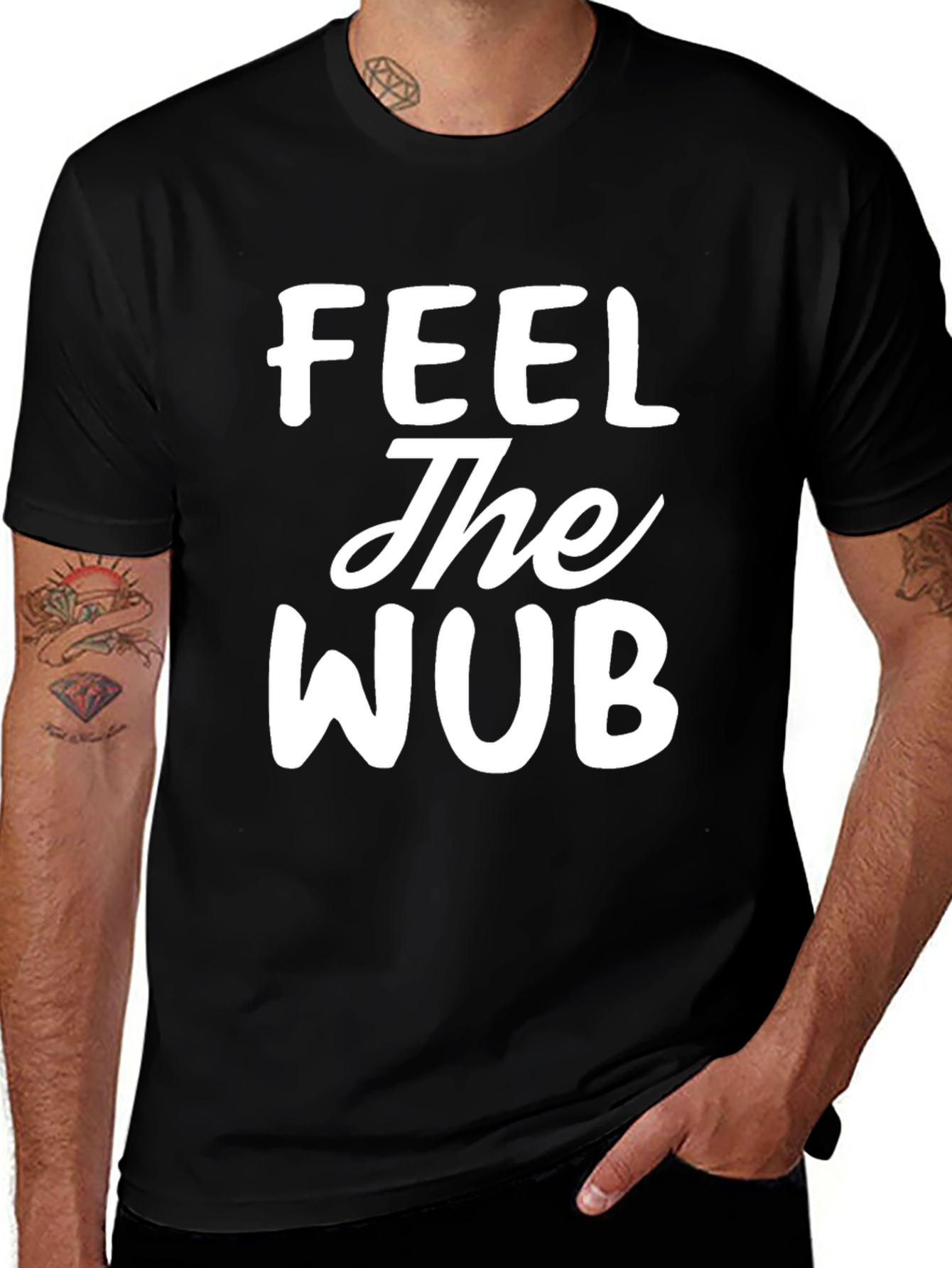 Feel The Wub Graphic Tee - Trendy Comfort