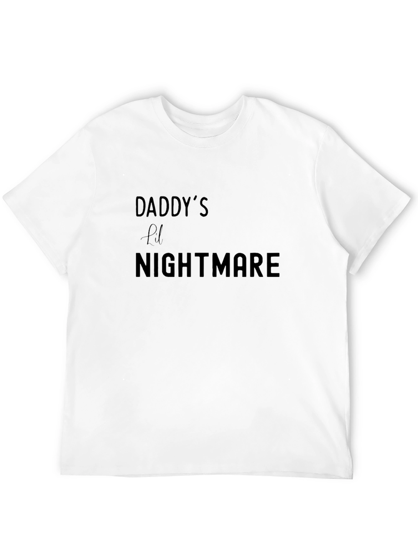 Daddys Lil Nightmare Black Graphic Tee