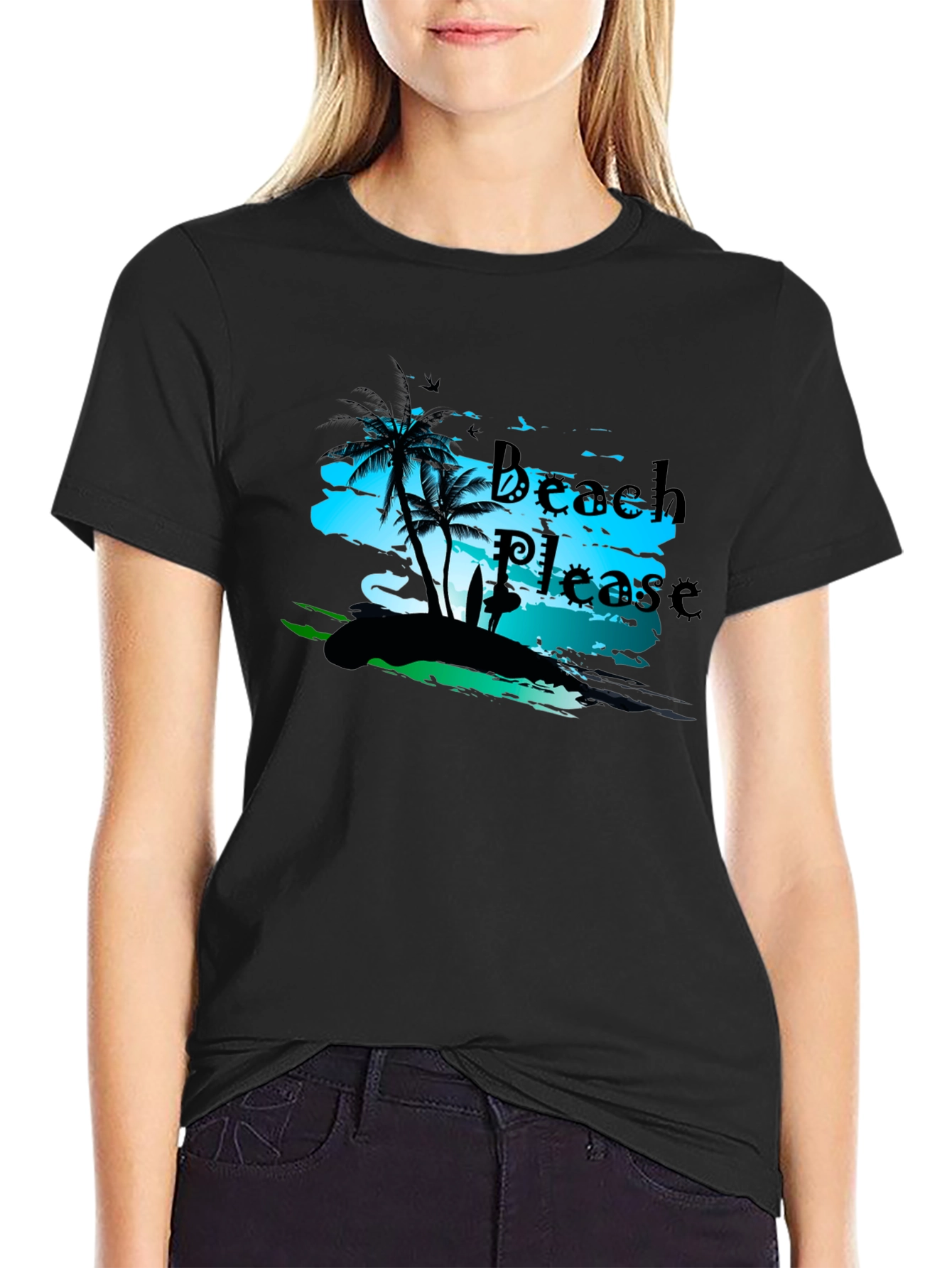 Beach Please Graphic T-Shirt