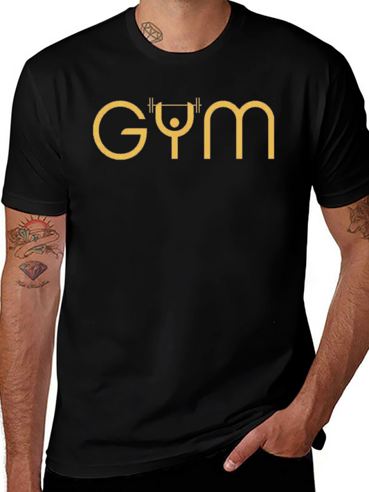 Gym Lifting Graphic Tee - Black
