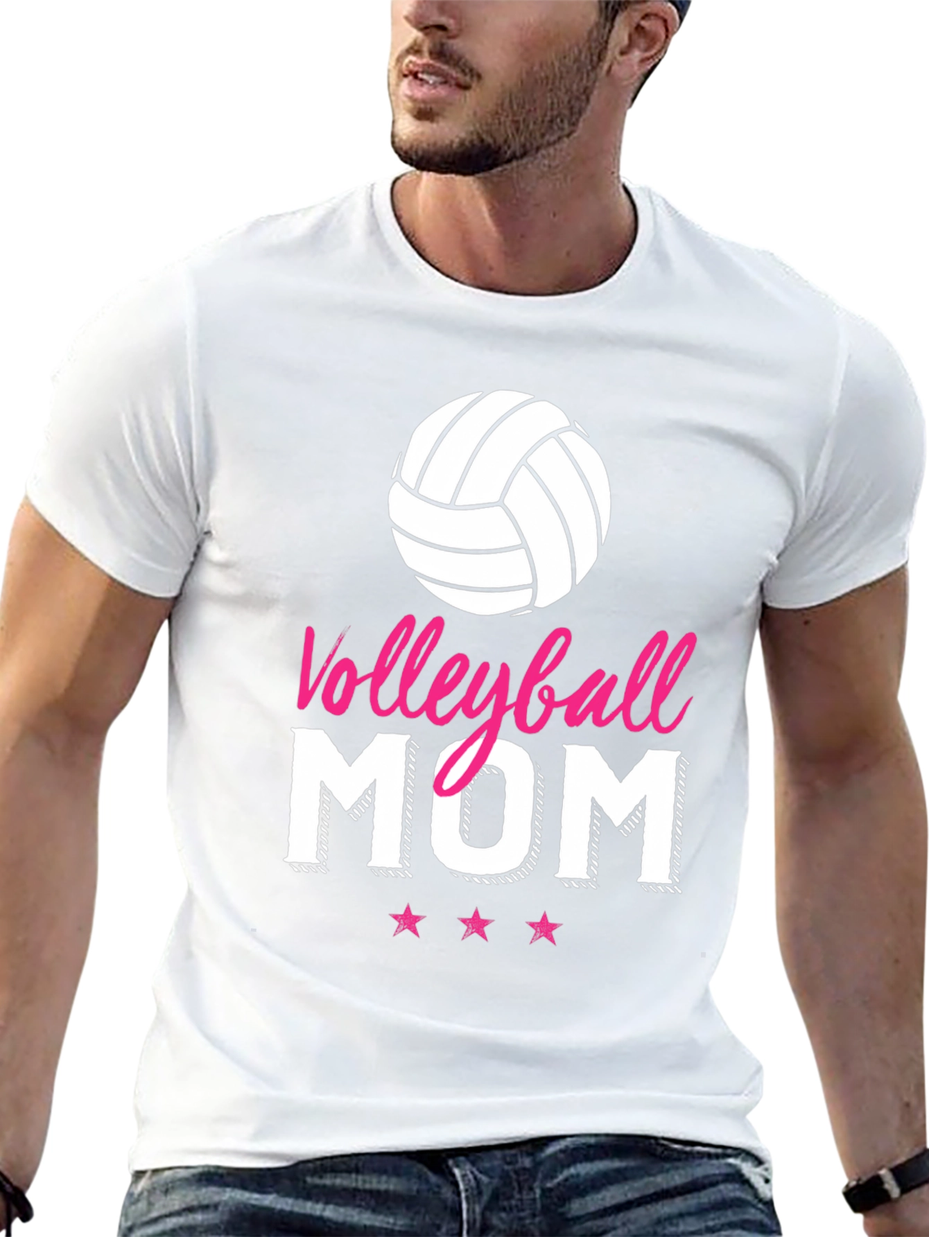 Volleyball Mom Graphic T-Shirt - Black